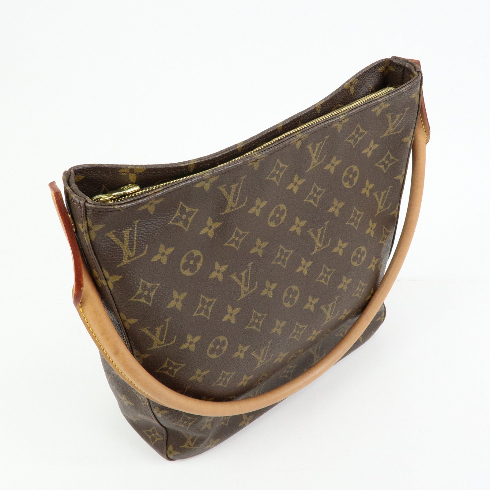 Louis Vuitton Monogram Looping GM Shoulder Bag Brown M51145
