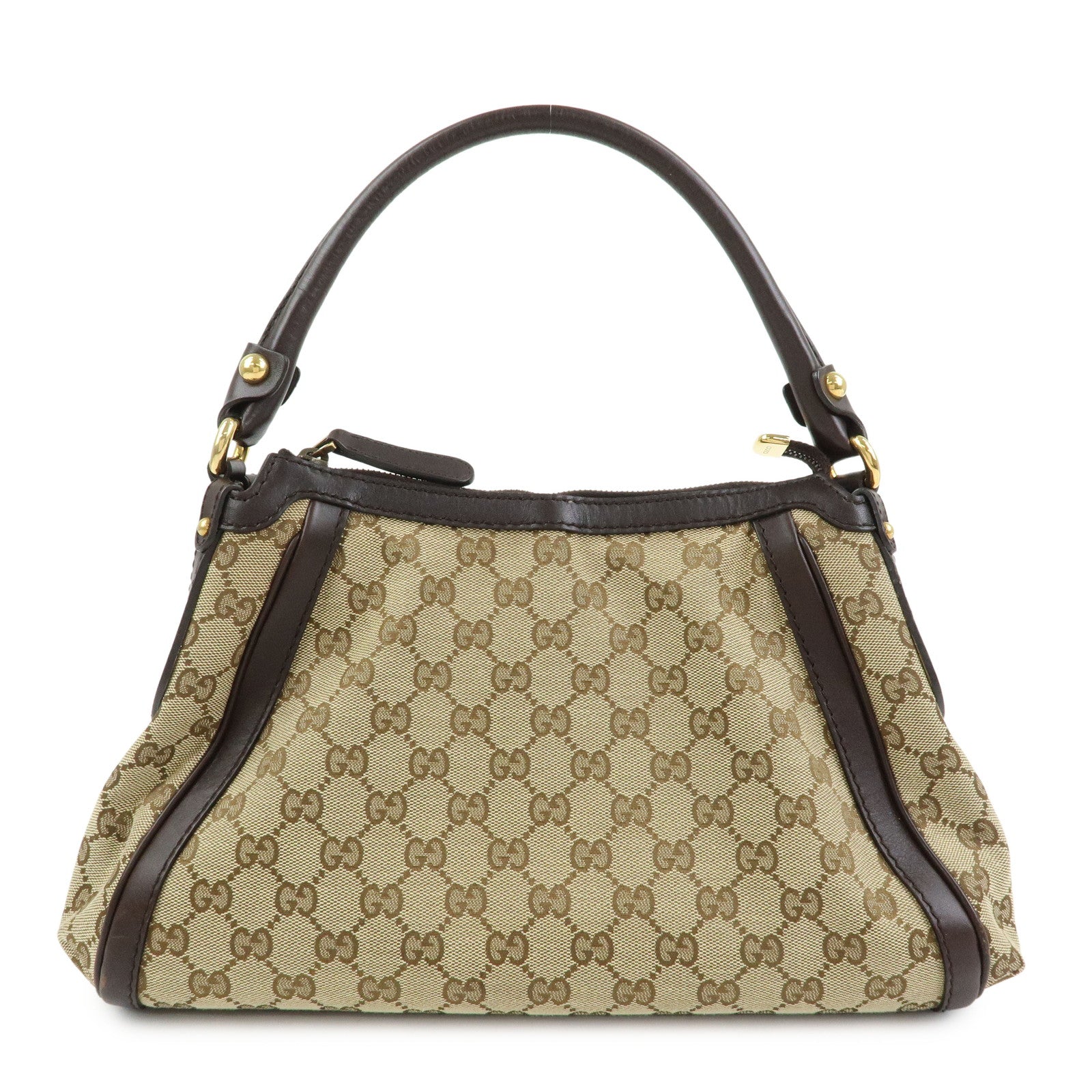 GUCCI Scarlett Interlocking G GG Canvas Leather Shoulder Bag 282298
