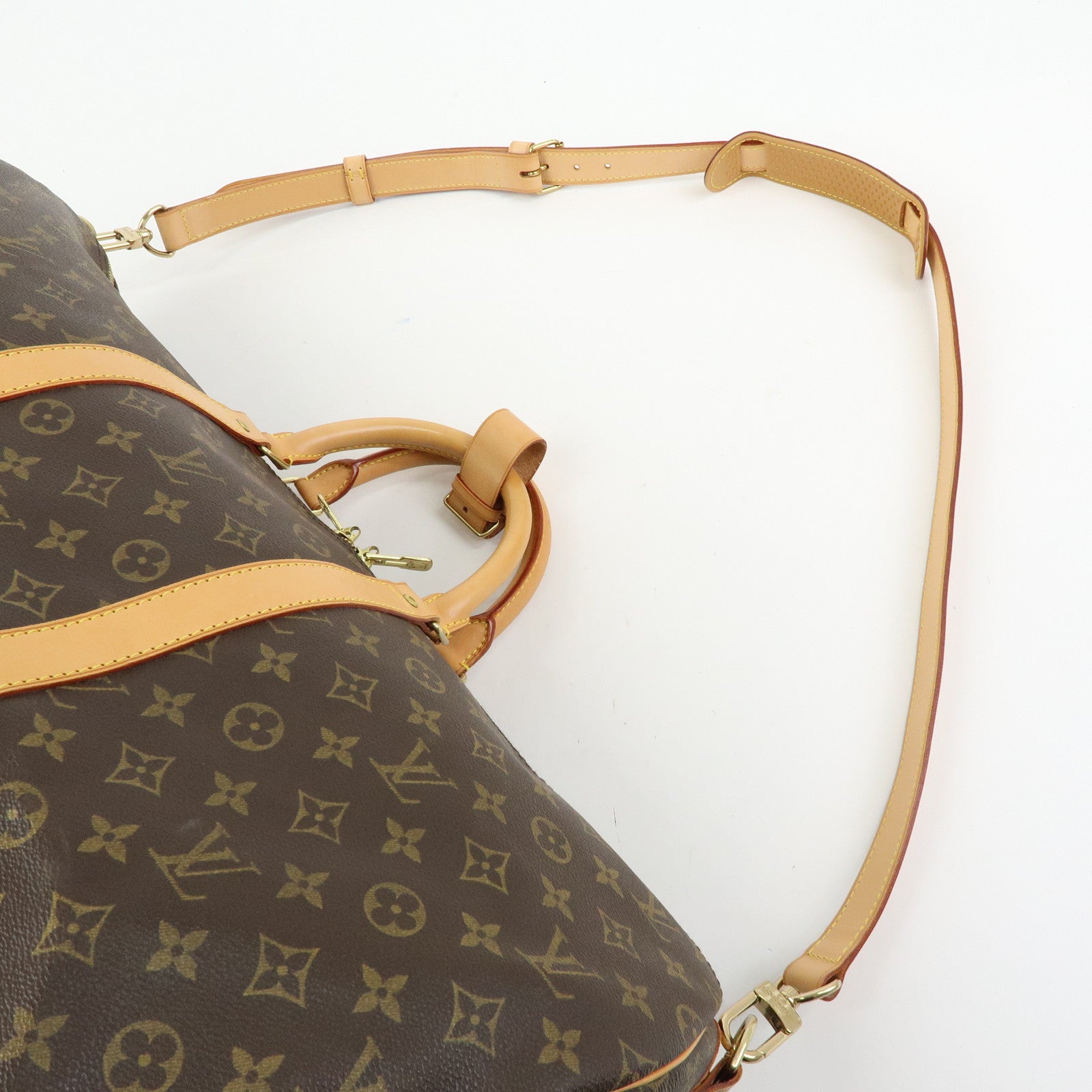 Louis Vuitton Monogram Keep All Bandouliere 55 Boston Bag M41414