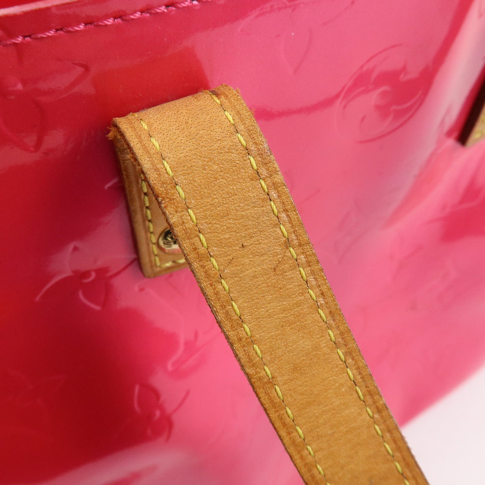 Louis Vuitton Monogram Vernis Lead PM Hand Bag Pink M91221
