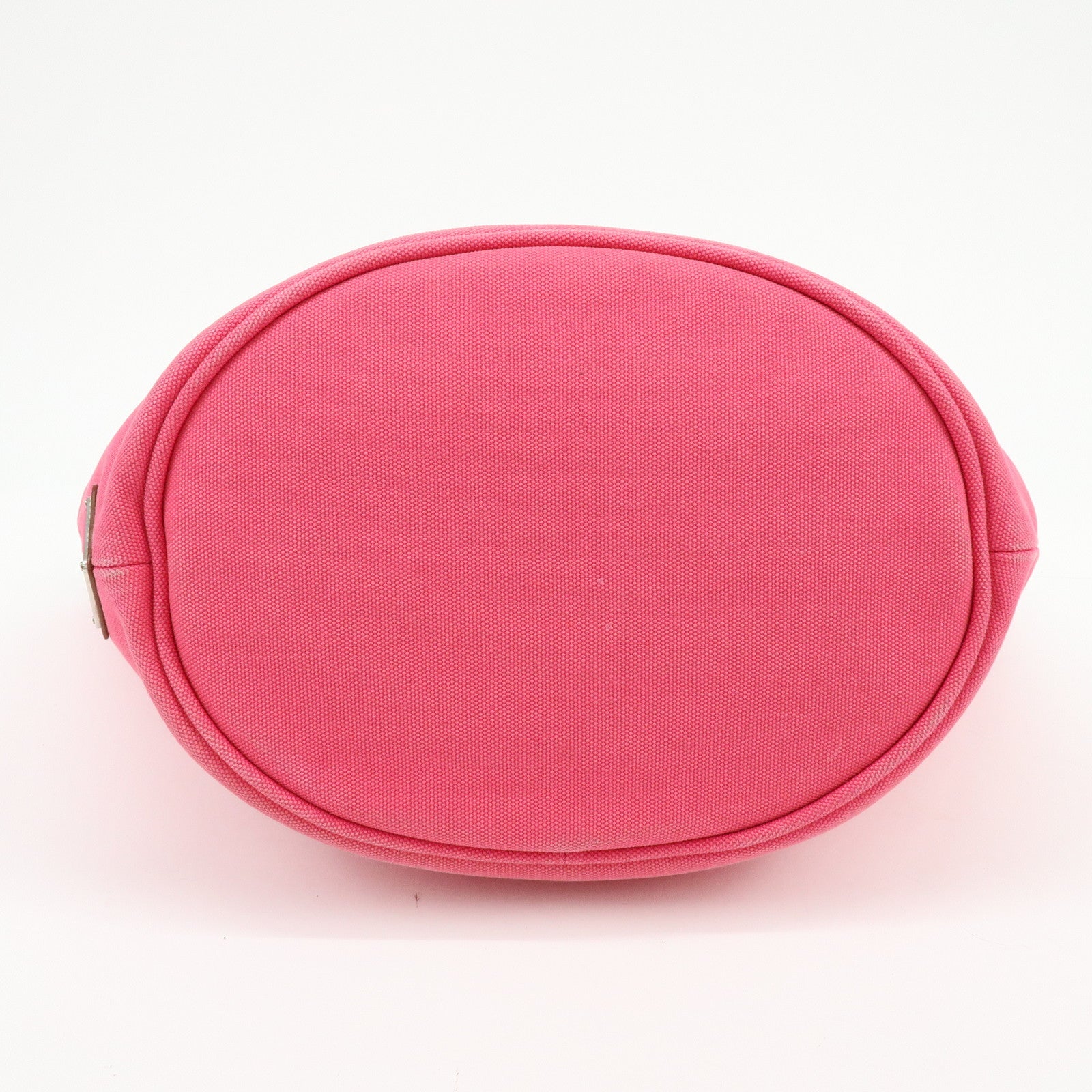 PRADA Canapa Triangle Logo Canvas 2Way Bag Hand Bag Pink 1BG163