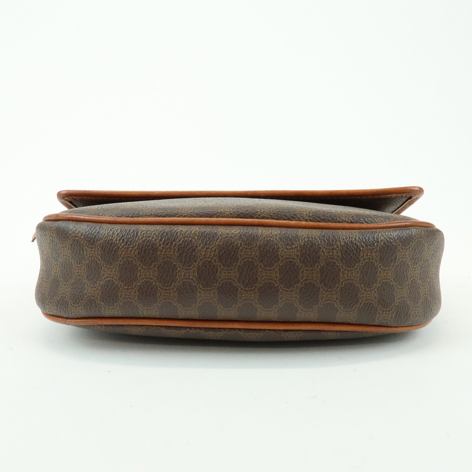 CELINE Macadam PVC Leather Shoulder Bag Crossbody Bag Brown