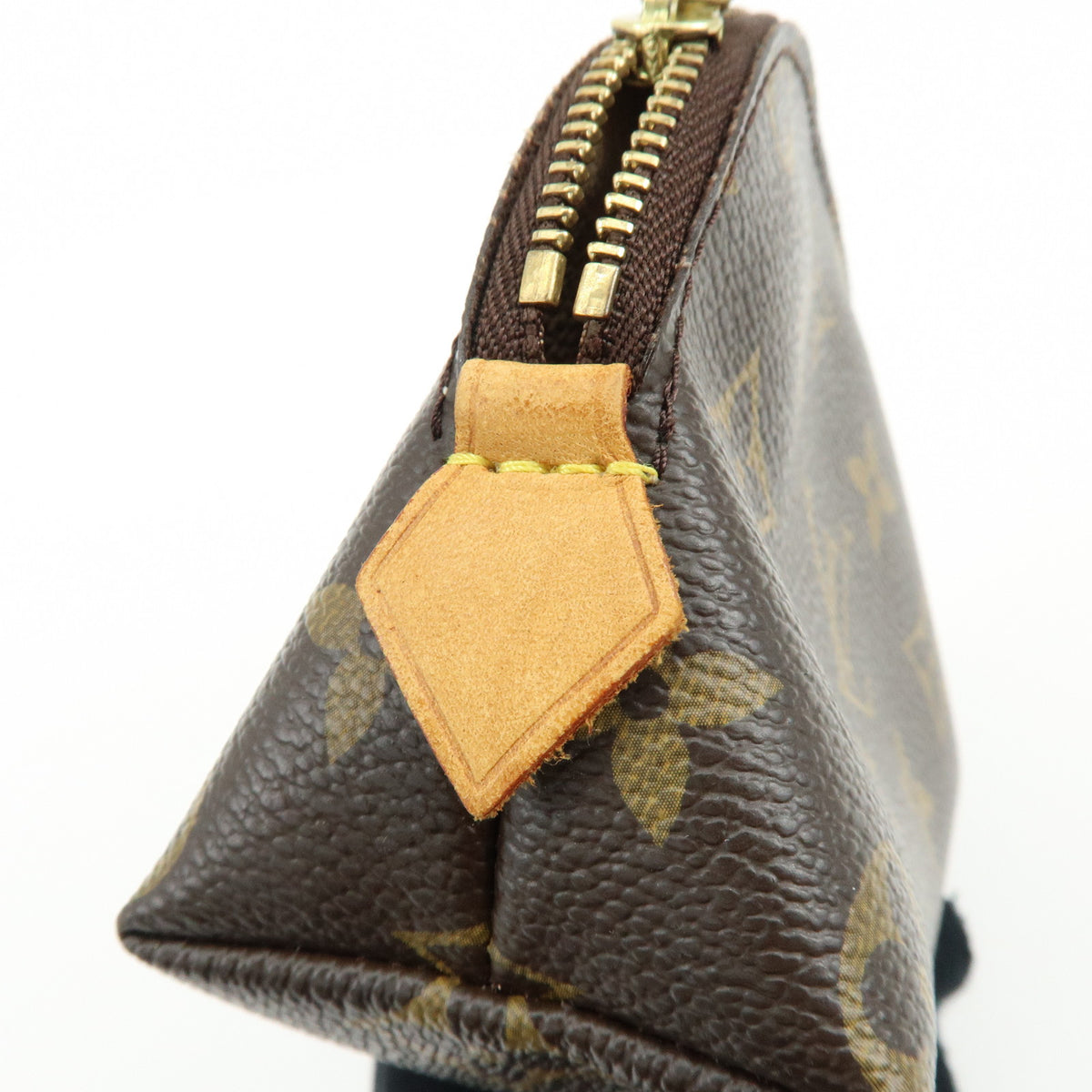 Louis Vuitton Monogram Pochette Cosmetic PM Pouch Brown M47515