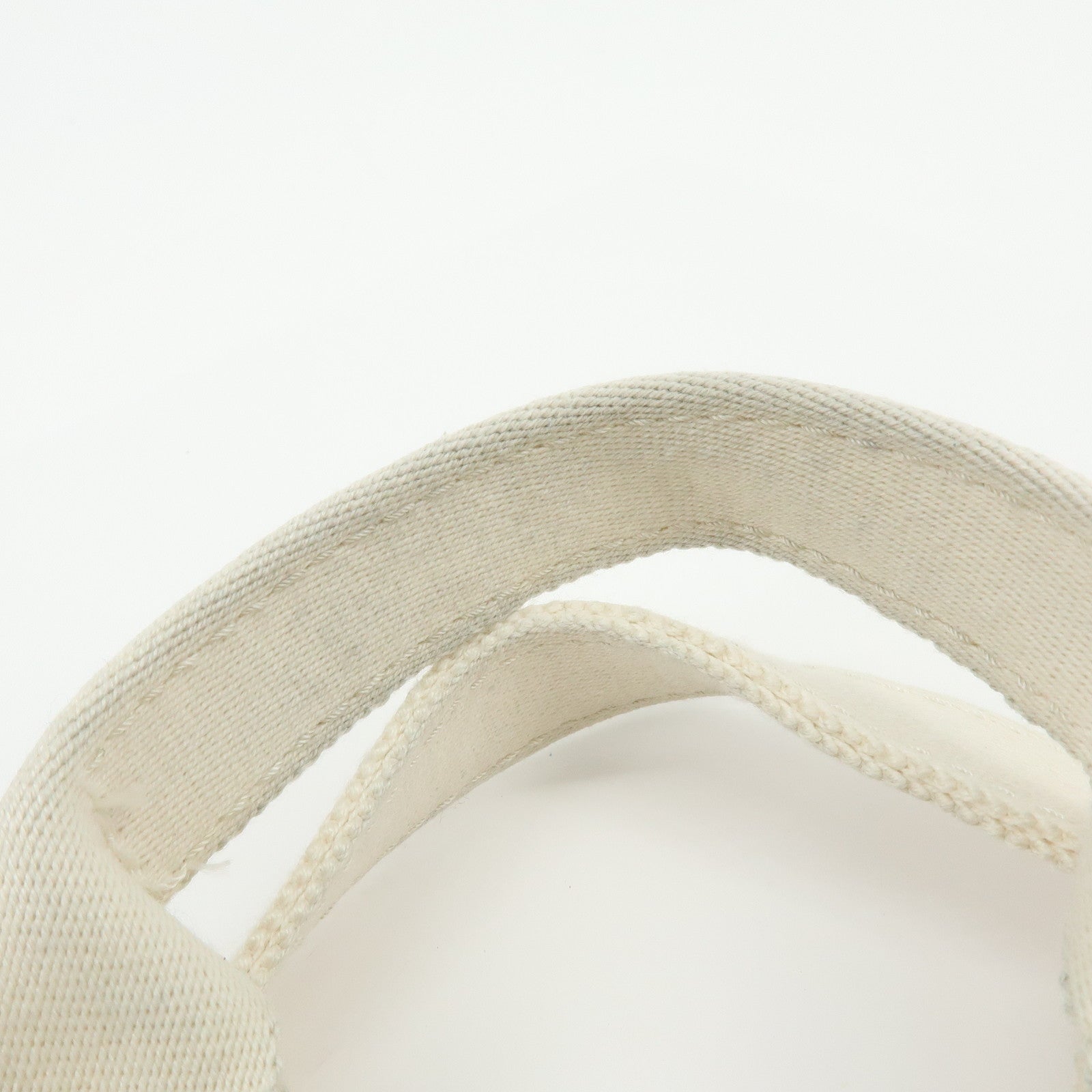 HERMES Bora Bora PM Canvas Tote Bag Hand Bag Ivory