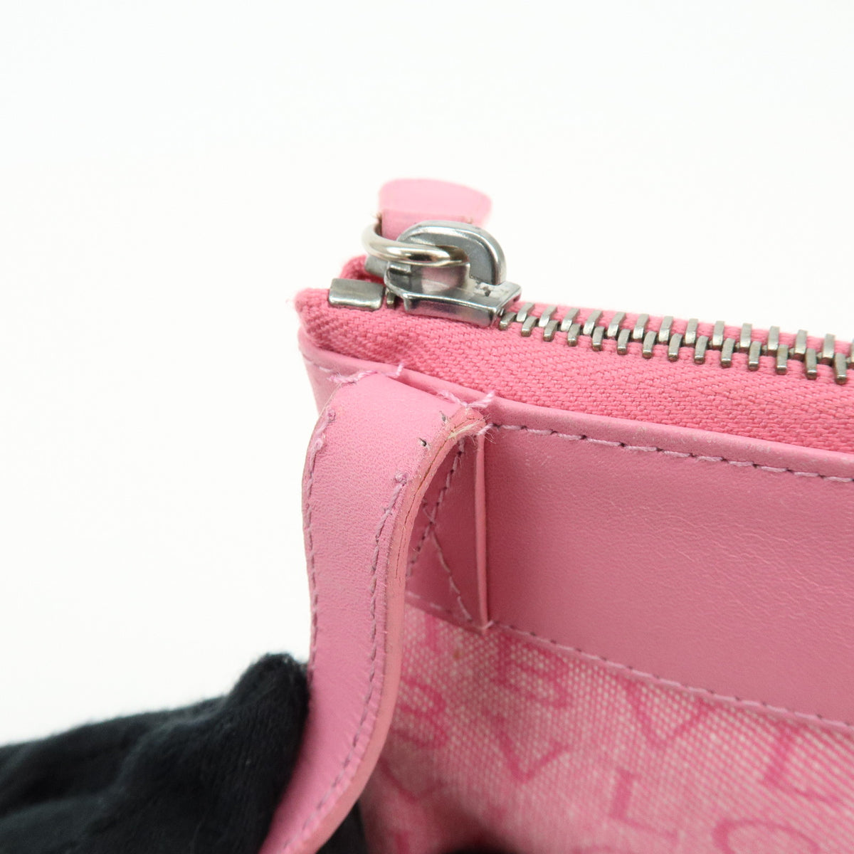 BVLGARI Logomania Canvas Leather Shoulder Bag Crossbody Bag Pink