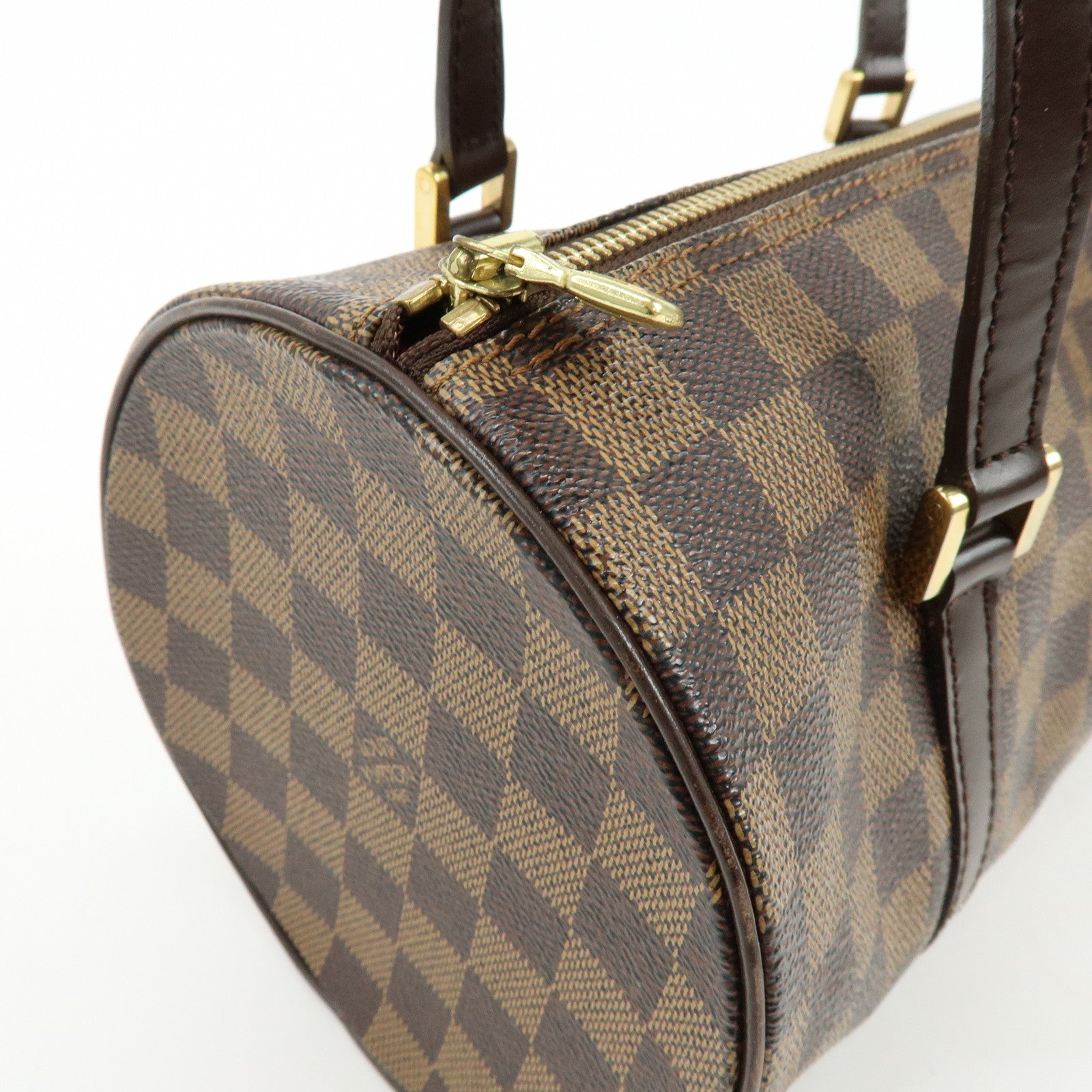 Louis Vuitton Damier Ebene Papillon 30 Hand Bag Brown N51303