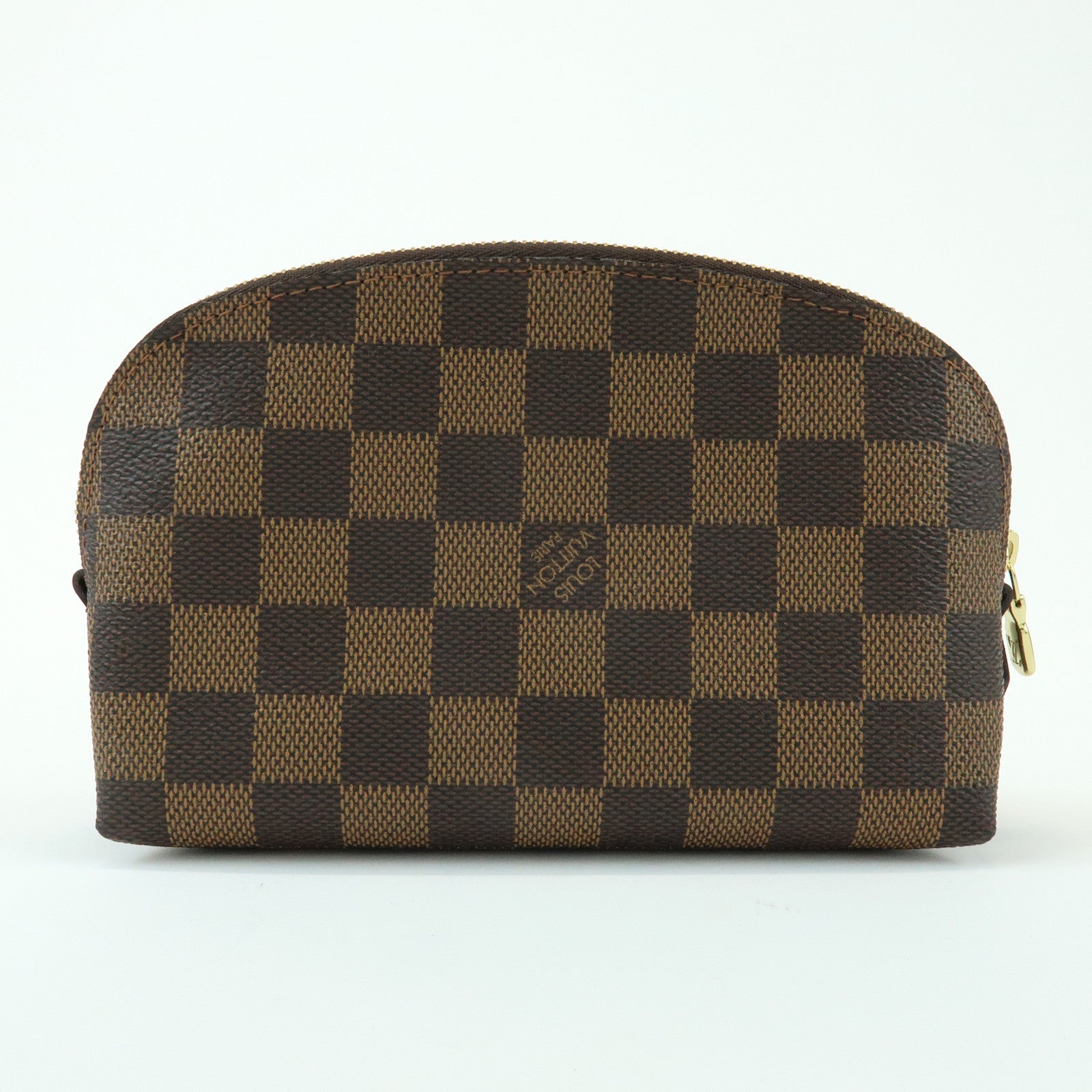 Louis Vuitton Damier Pochette Cosmetic PM Pouch Damier Ebene N47516
