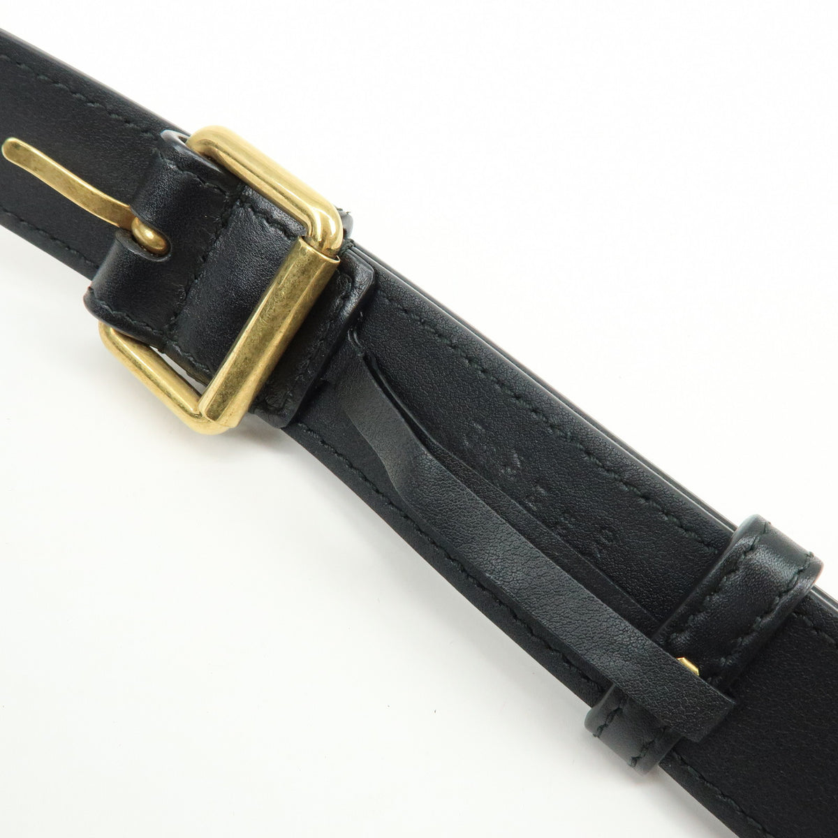 GUCCI GG Marmont Double G Velvet Leather Waist Bag Body Bag 476434