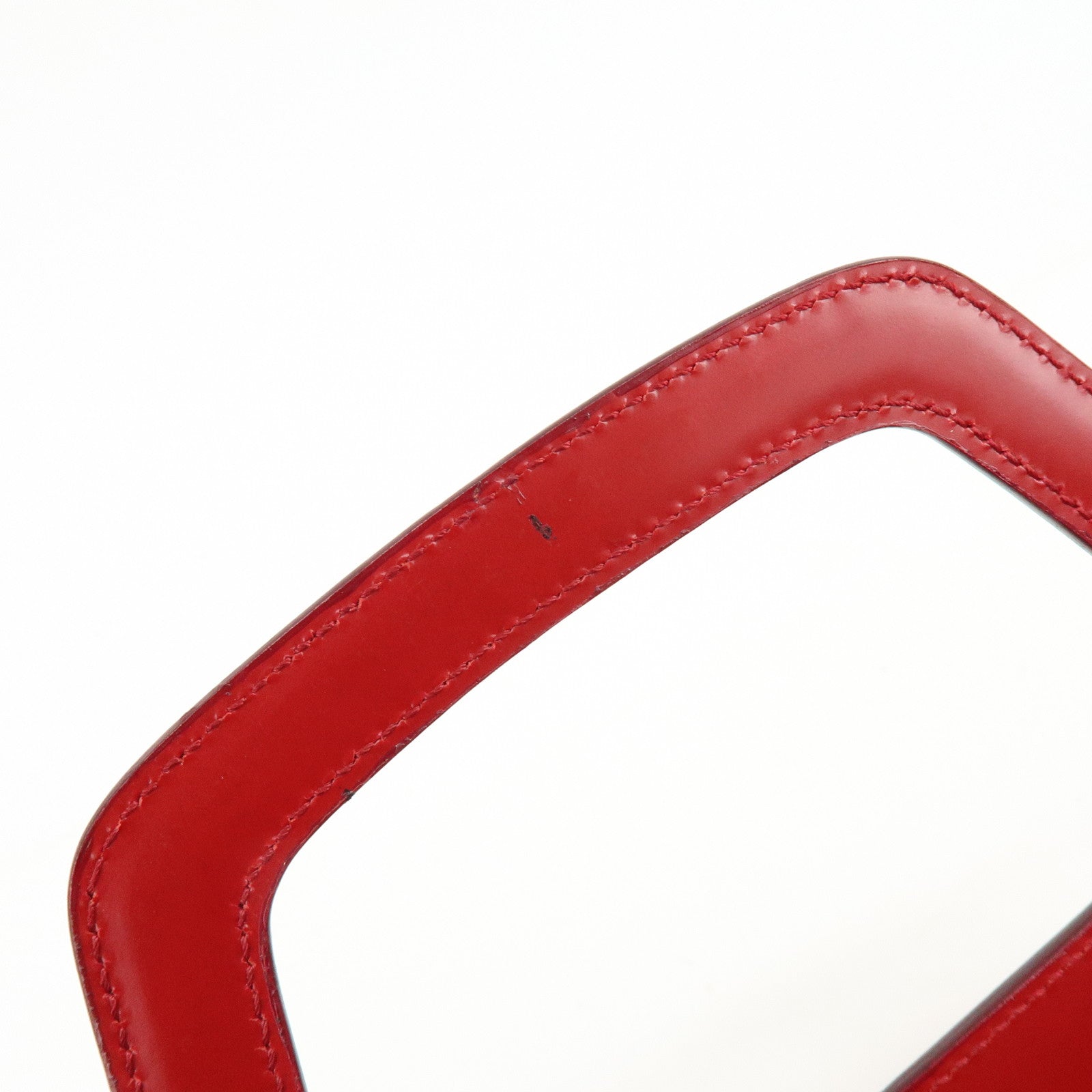 Ferragamo Gancini Leather 2Way Bag Hand Bag Shoulder Bag Red