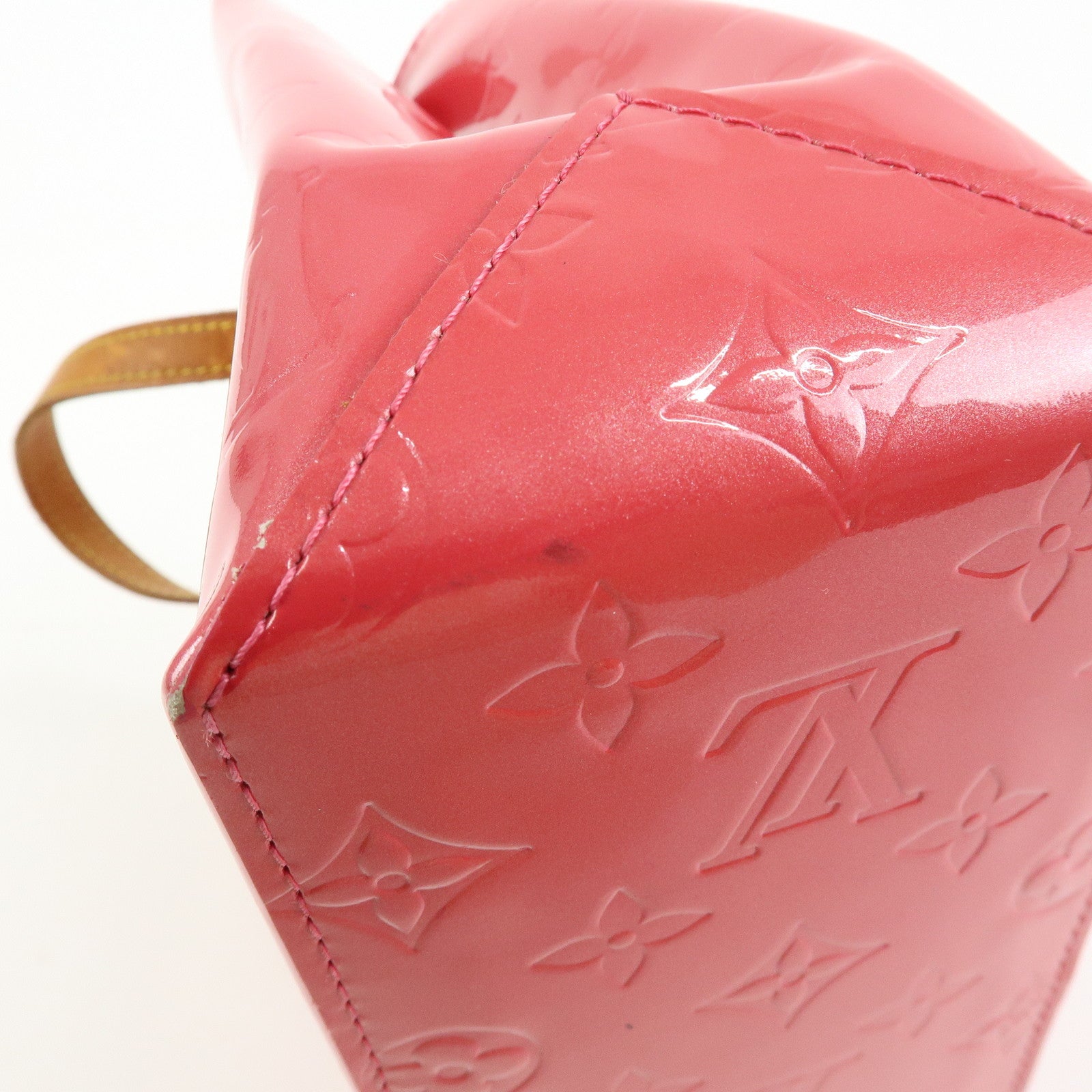 Louis Vuitton Monogram Vernis Reade PM Hand Bag Framboise M9132F