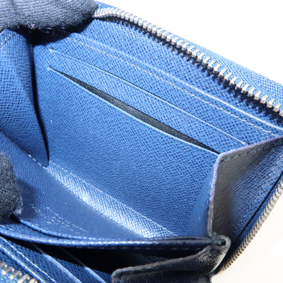 Louis Vuitton Epi Leather Zippy Coin Purse Wallet Indigo Blue M60384