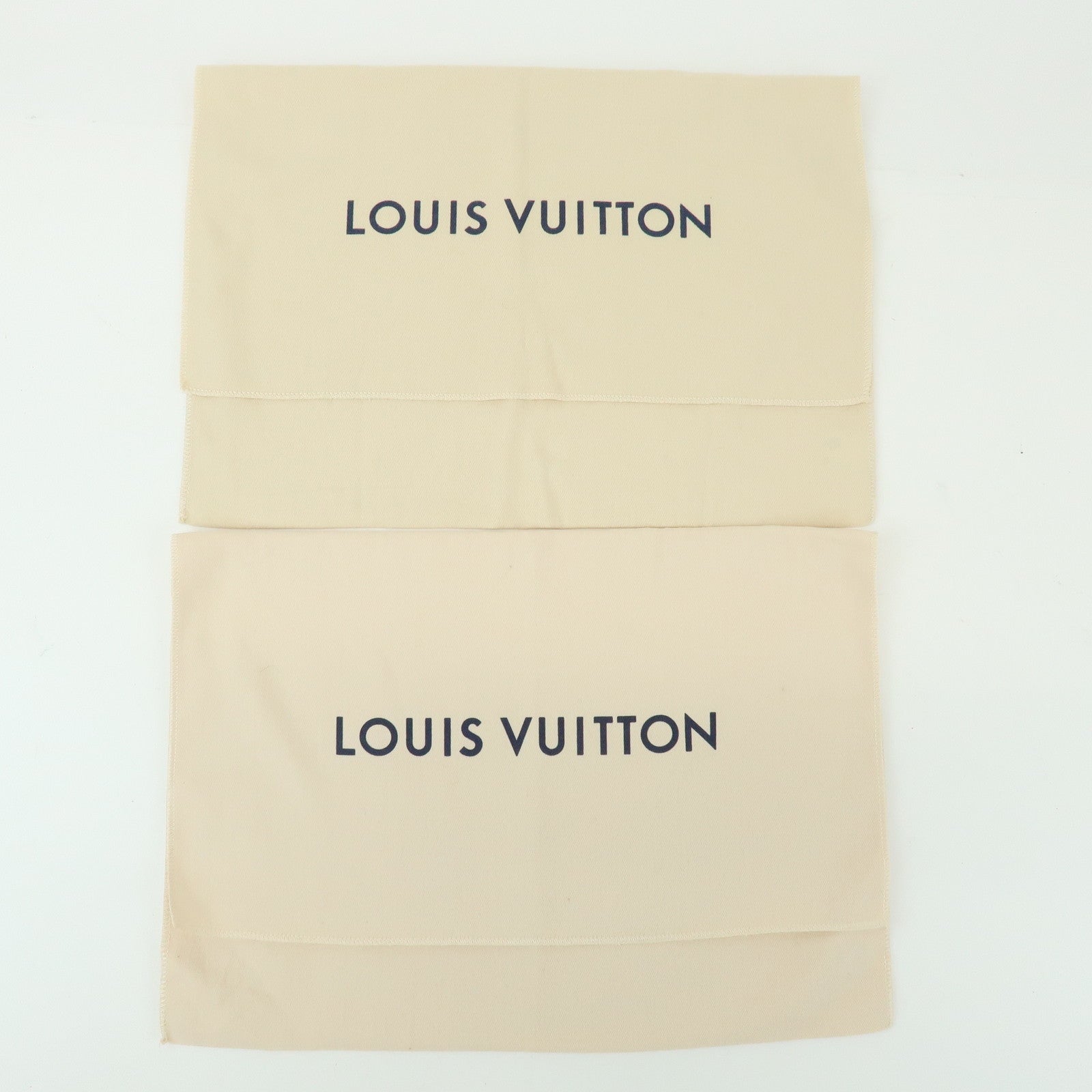 Loiuis Vuitton Set Of 10 Dust Bag Flap Style Beige