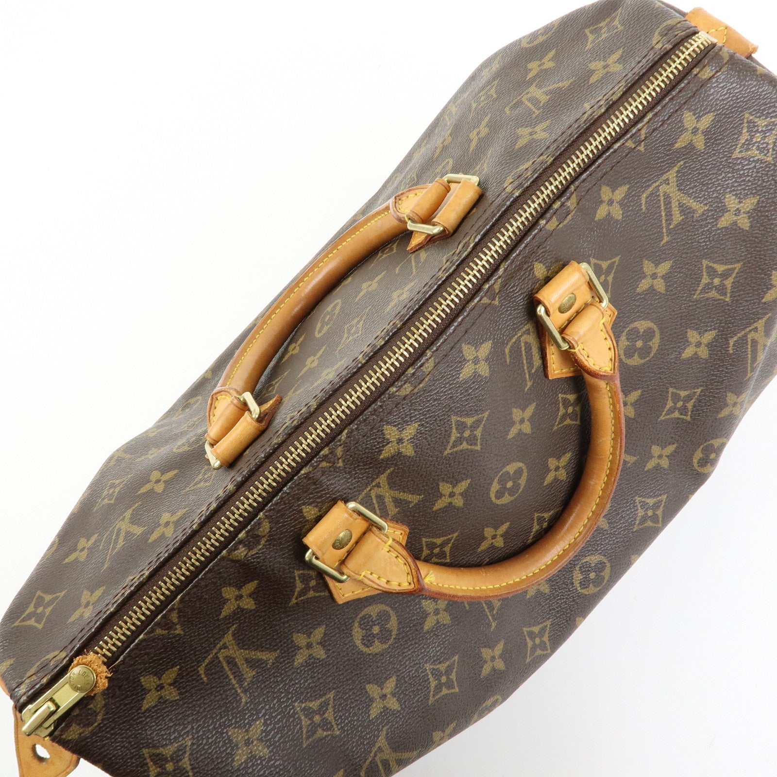 Louis Vuitton Monogram Speedy 35 Boston Bag Hand Bag Brown M41524