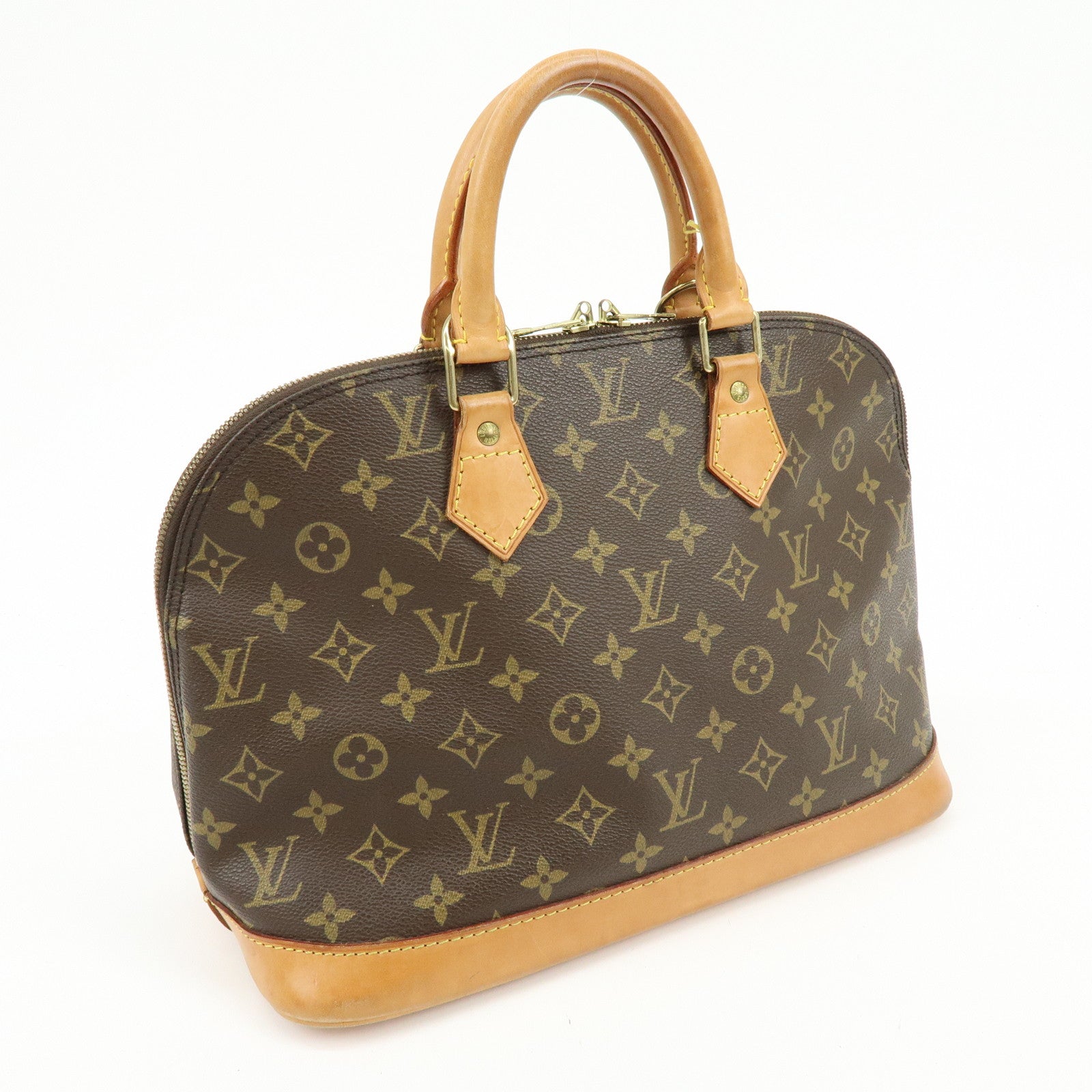 Louis Vuitton Monogram Canvas Alma Hand Bag Brown M51130