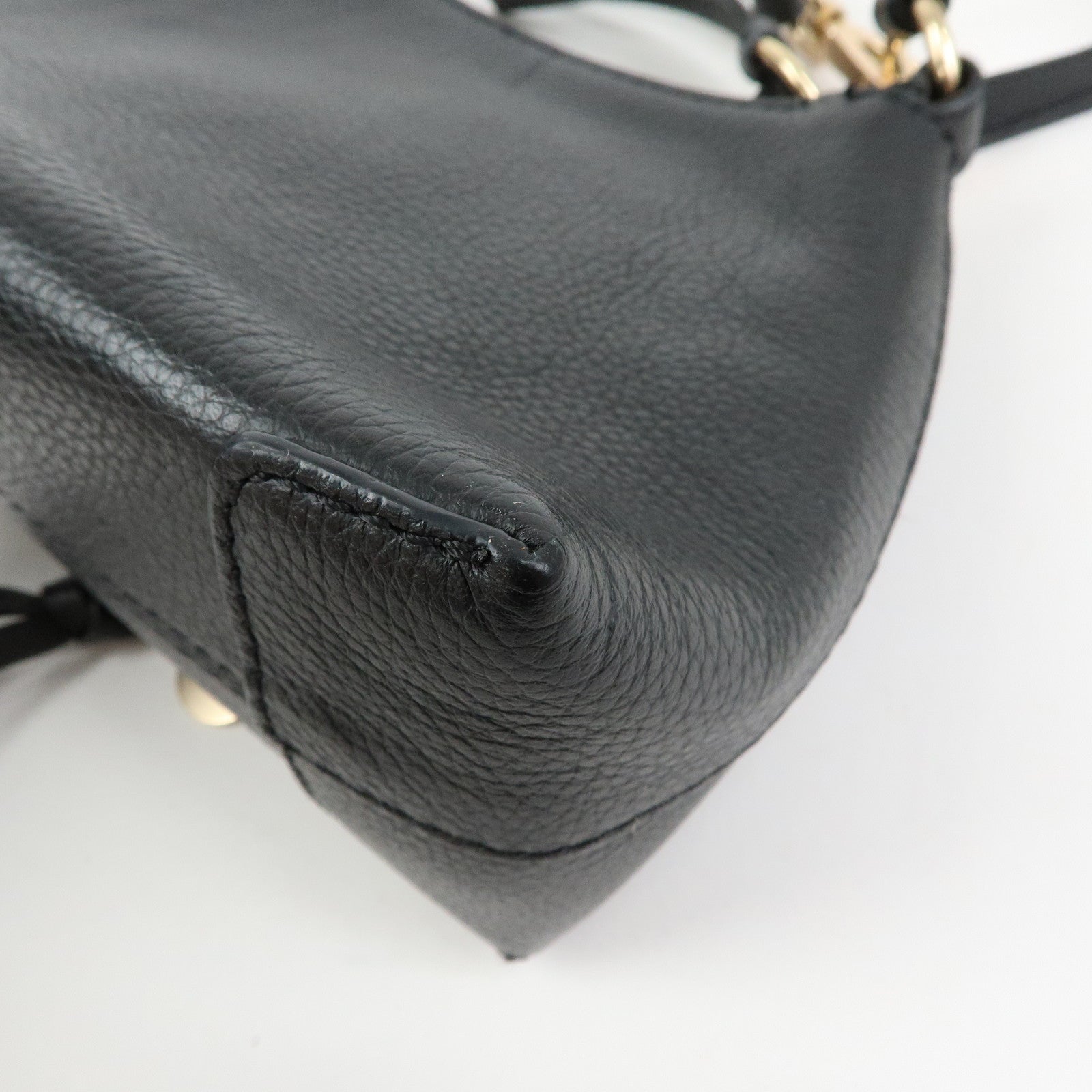 Chloe See By Chloe Joan Leather Unborn Calf 2Way Bag Leopard Black