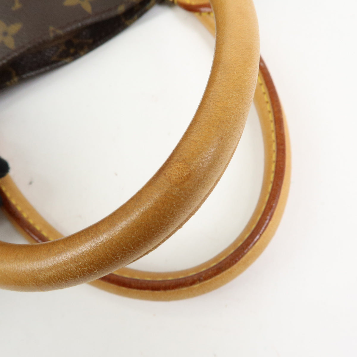 Louis Vuitton Monogram Sac Plat Tote Bag Hand Bag Brown M51140