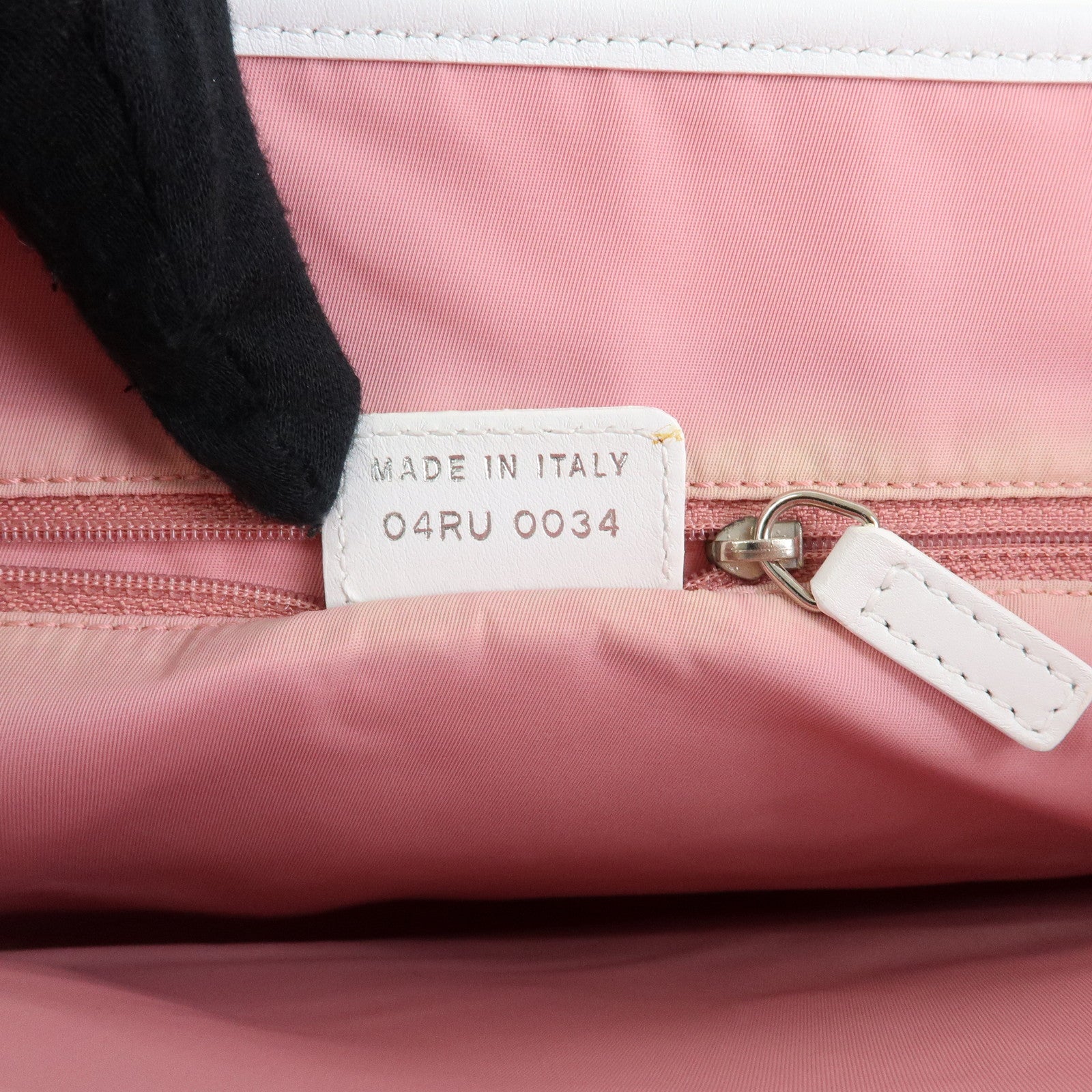 Christian Dior Trotter Jacquard Canvas Leather Tote Bag Pink White