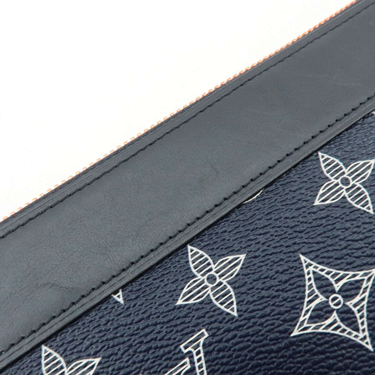 Louis Vuitton Monogram Ink Upside Down Pochette Apollo Navy M62905