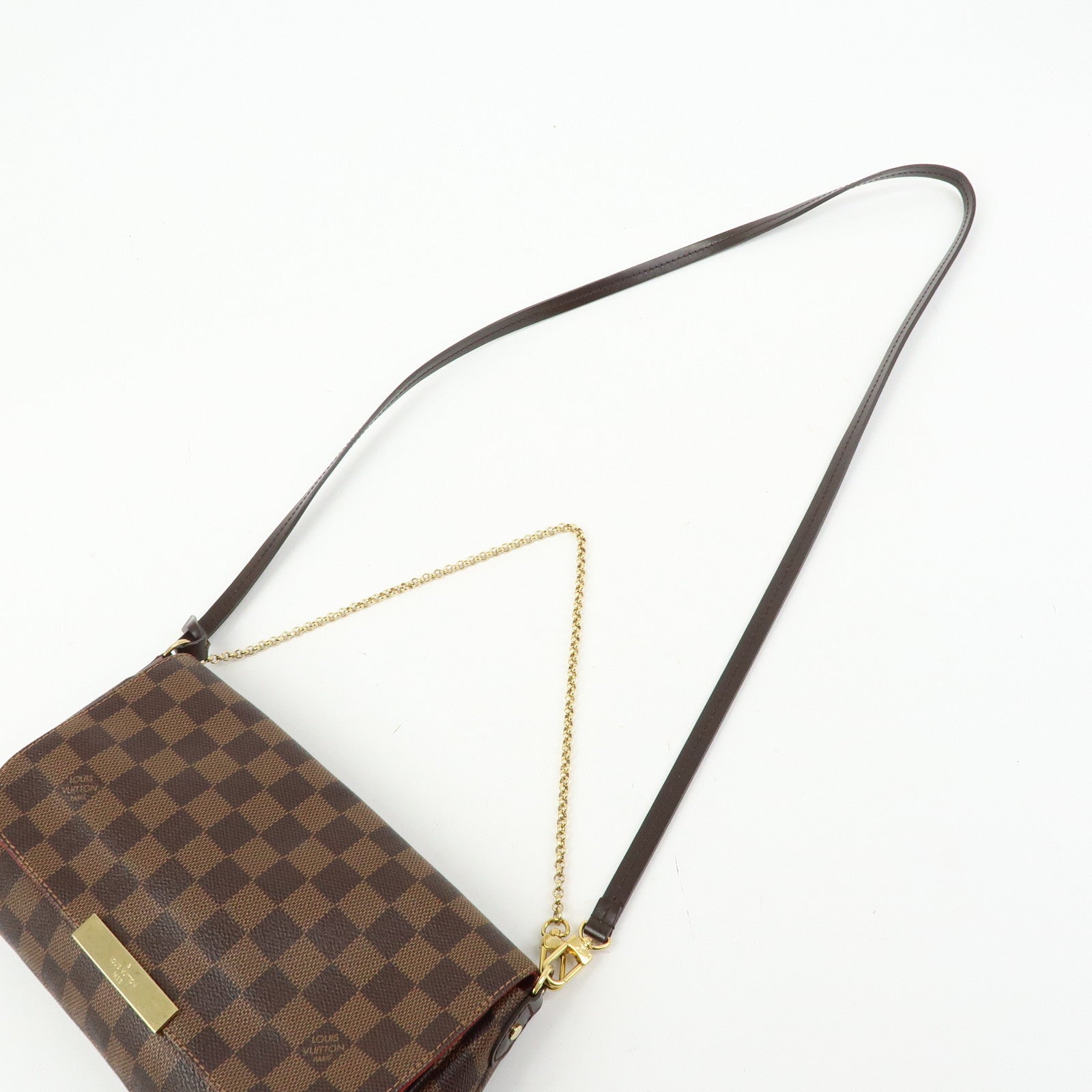Louis Vuitton Damier Favorite MM 2Way Shoulder Bag Hand Bag N41129