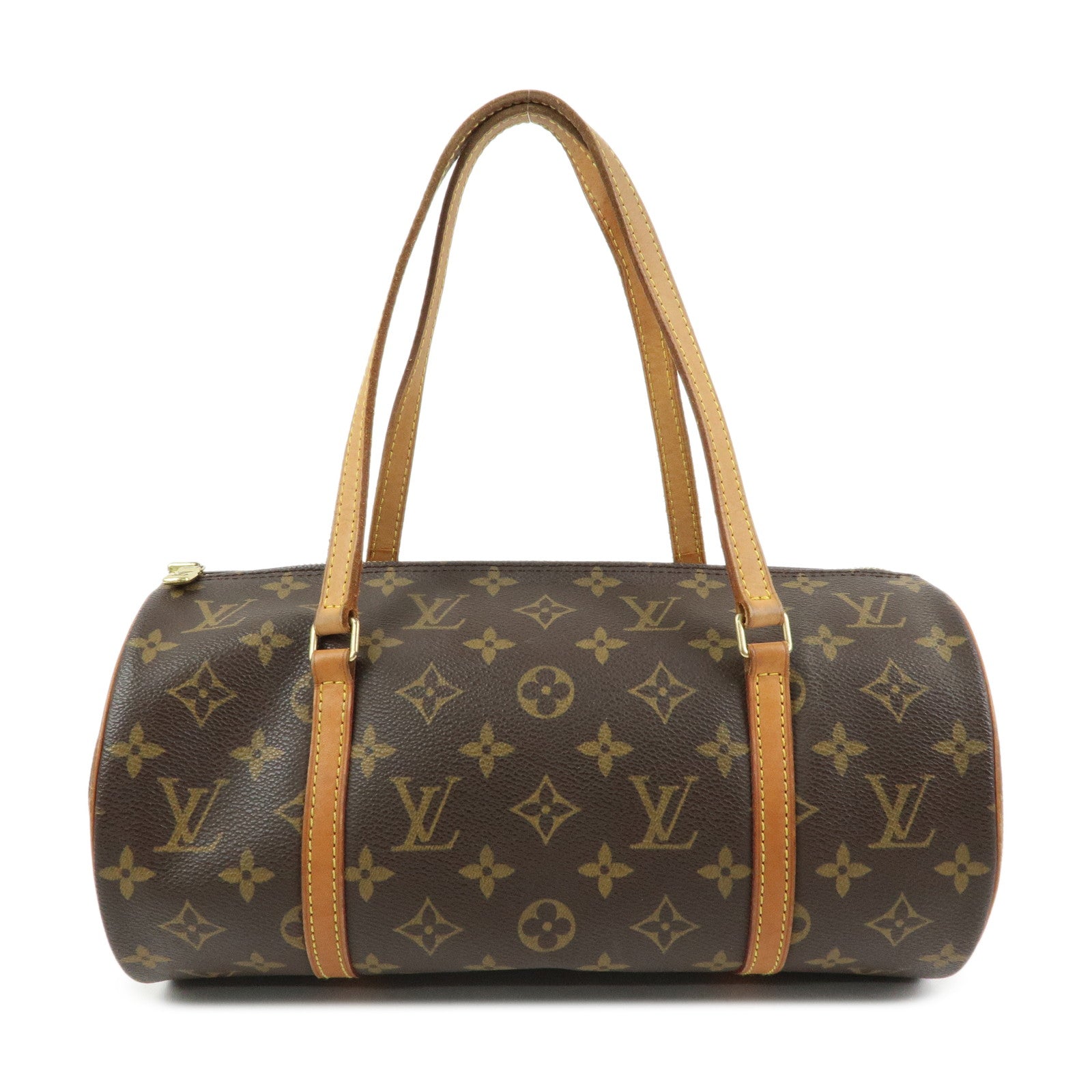 Louis Vuitton Monogram Papillon 30 Hand Bag Brown M51385