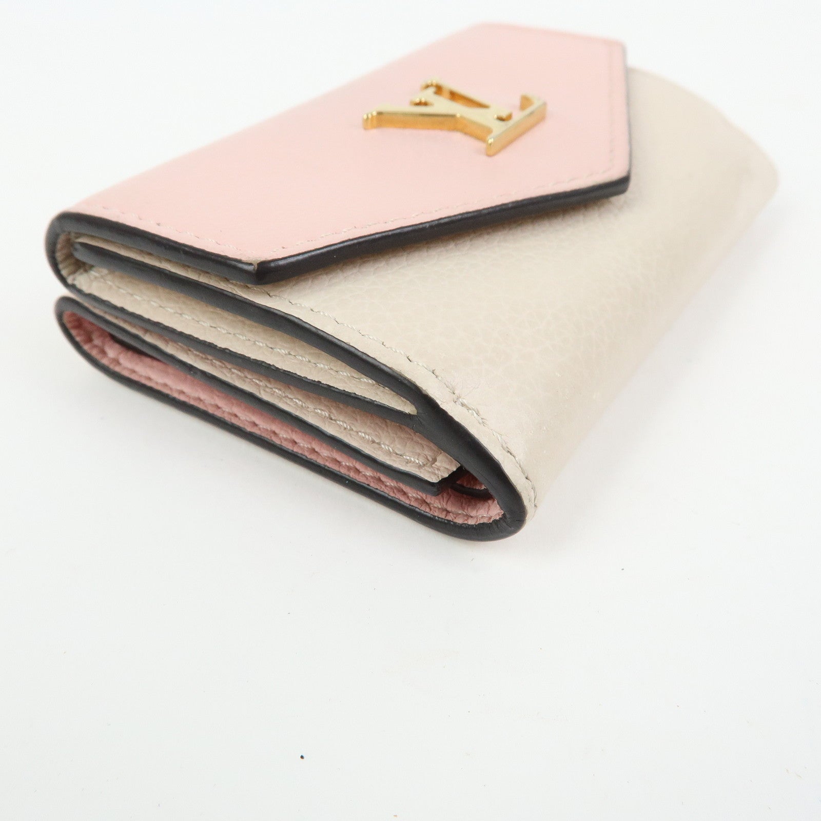 Louis Vuitton Portefeuille Lockmini Taurillon Compact Wallet M80785