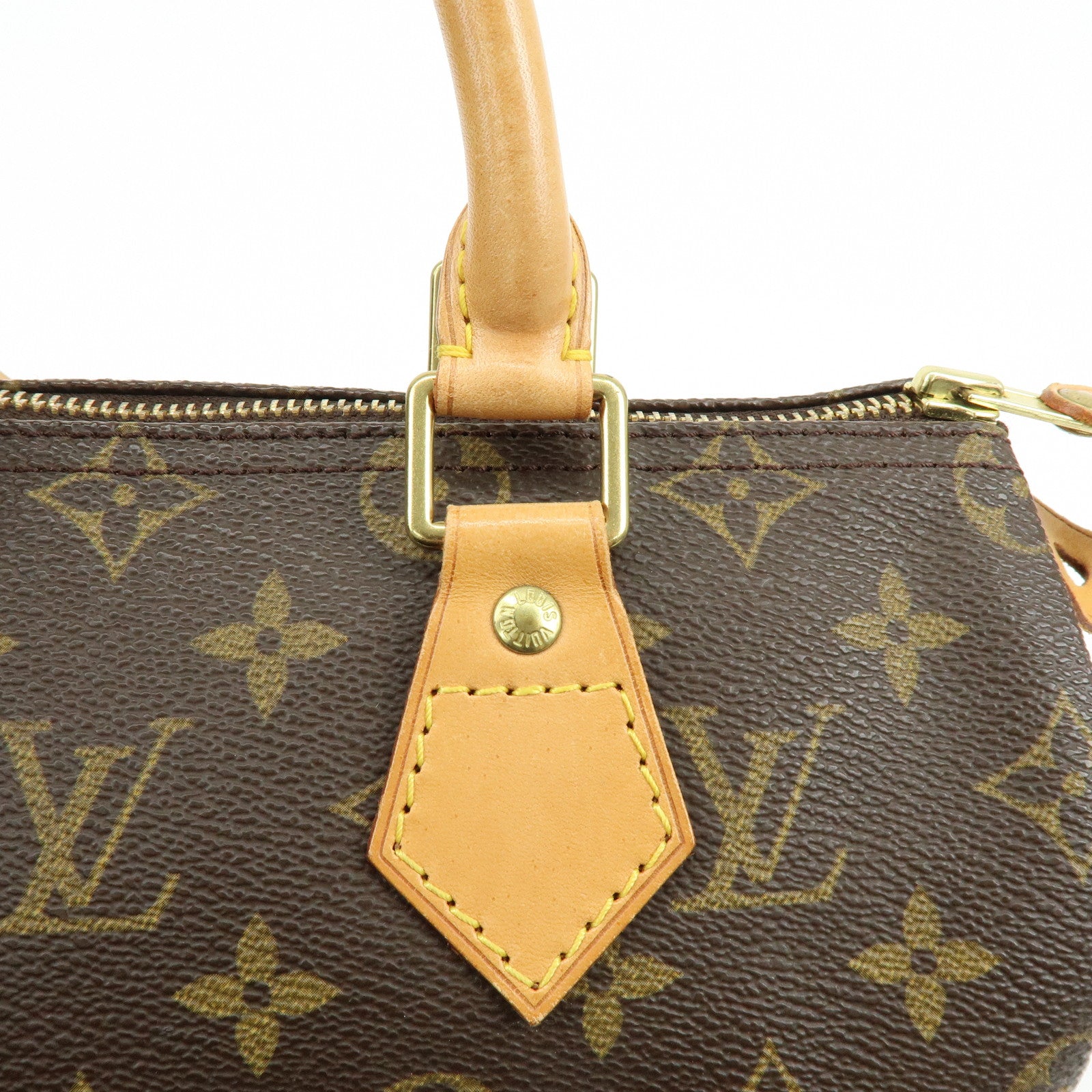 Louis Vuitton Monogram Speedy 25 Boston Bag Hand Bag Brown M41528