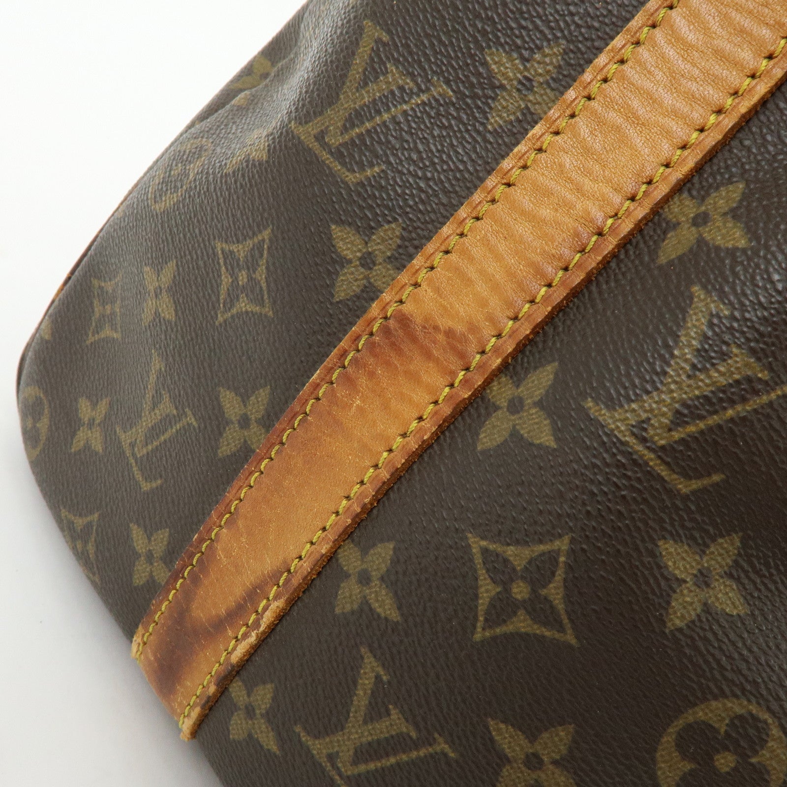 Louis Vuitton Monogram Keep All Bandouliere 45 Boston Bag Brown M41418