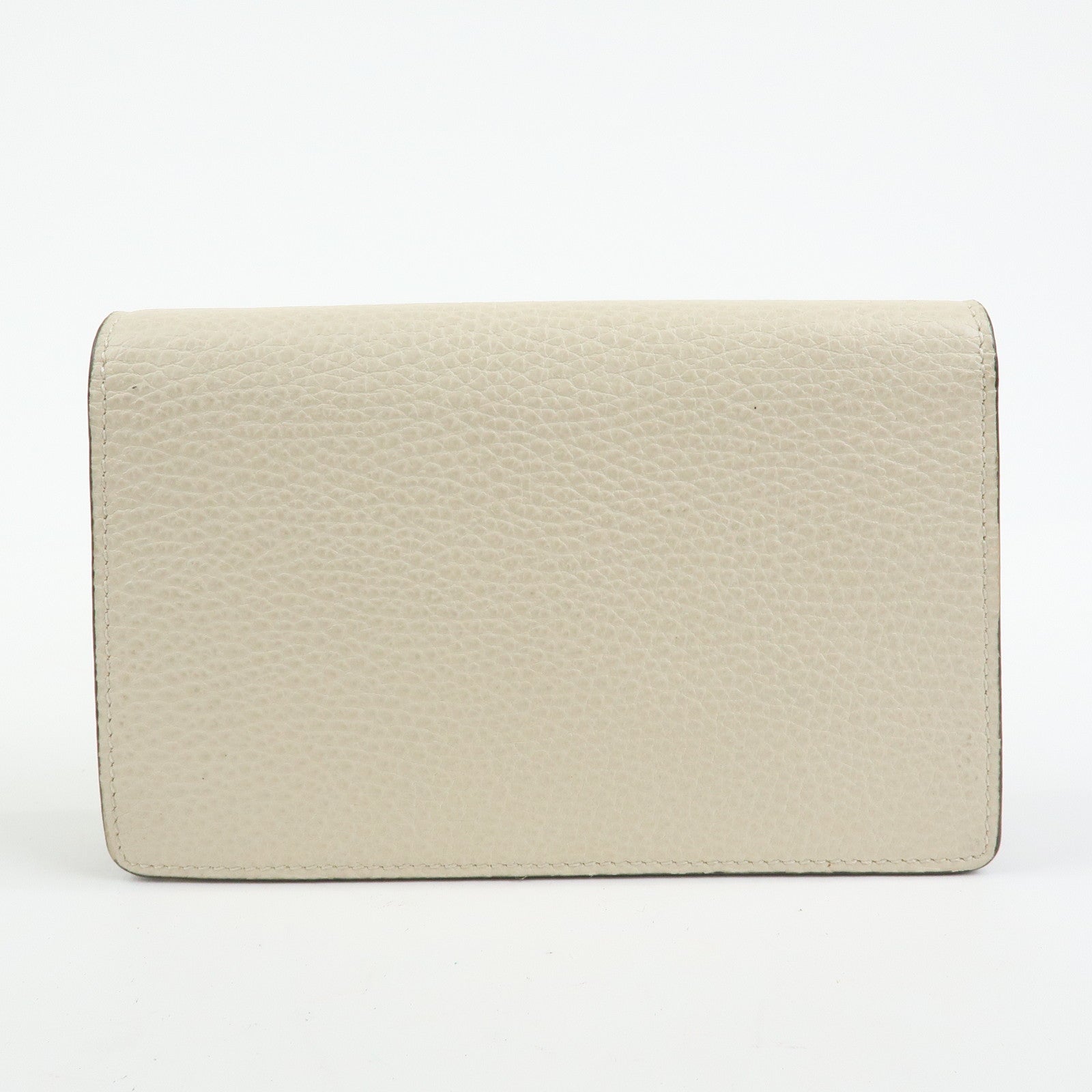 GUCCI Dionysus Super Mini Bag Leather Chain Shoulder Bag White 476432