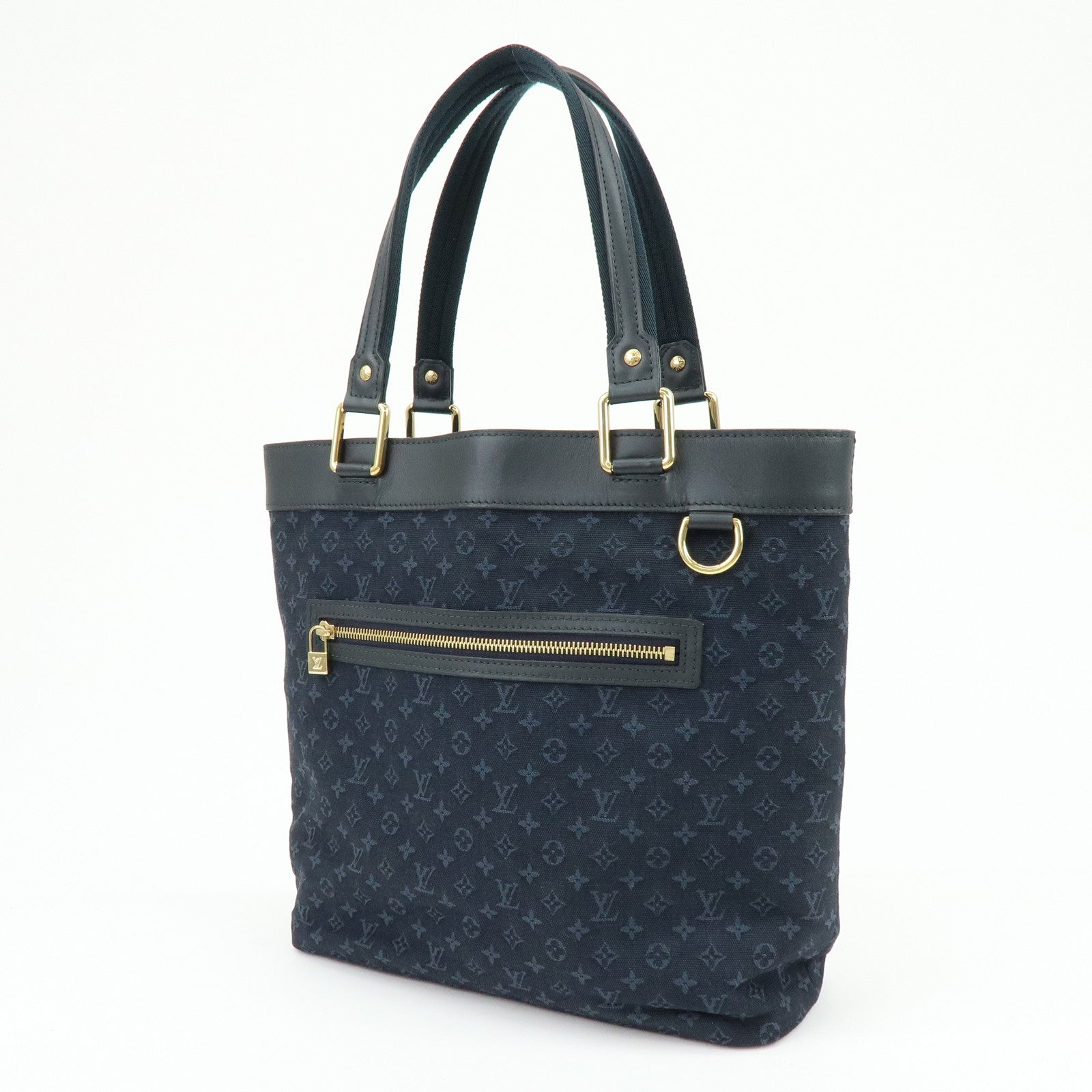 Louis Vuitton Monogram Mini Lucille GM Canvas Tote Bag Blue M92679
