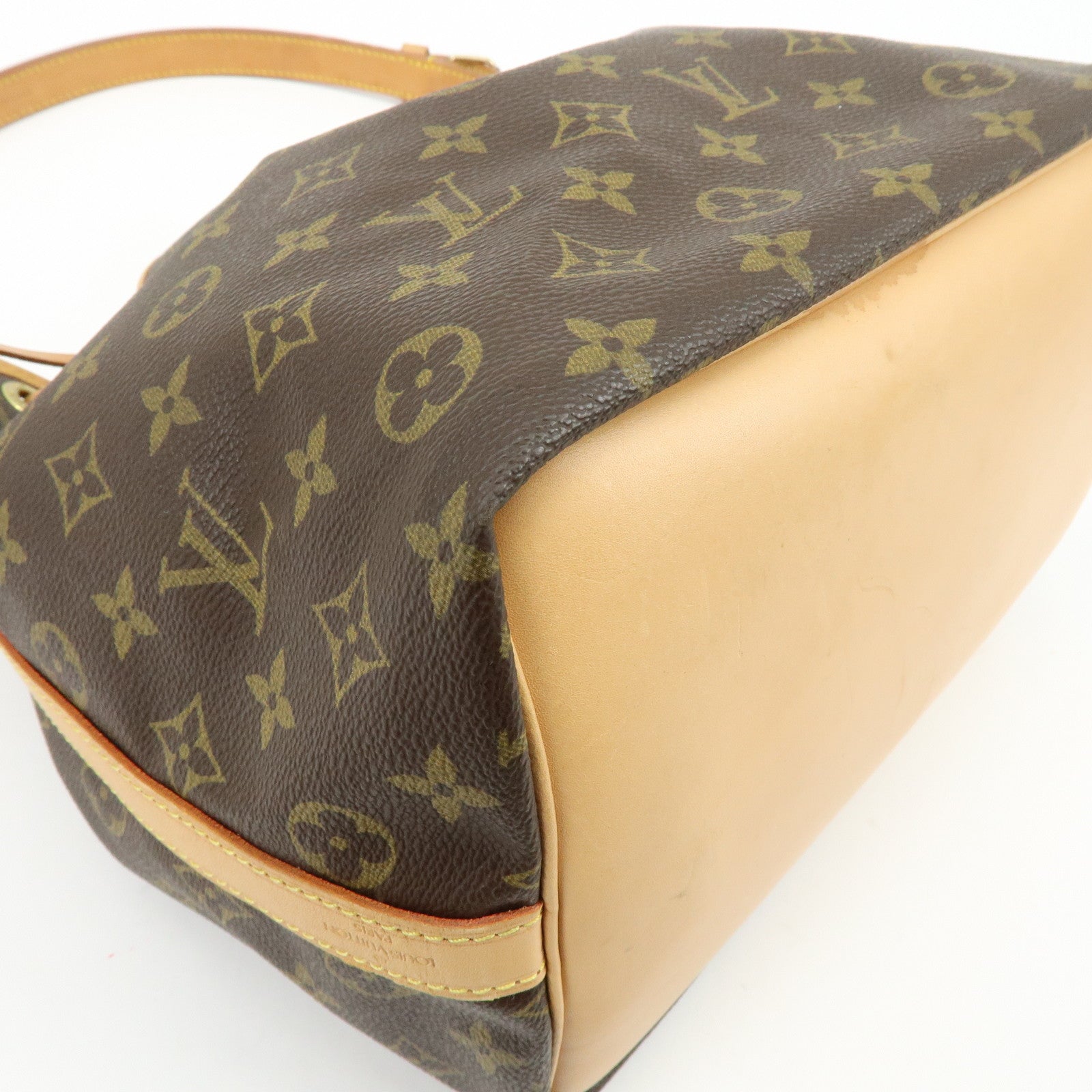 Louis Vuitton Monogram Petit Noe Shoulder Bag Brown M42226