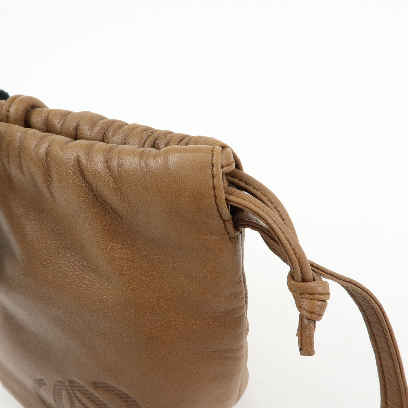 LOEWE Anagram Nappa Leather Shoulder Crossbody Bag Brown