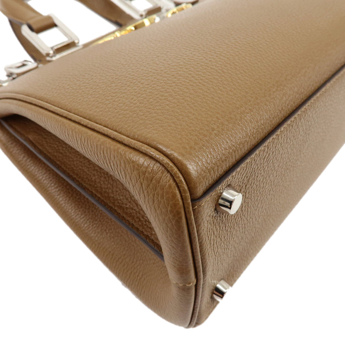 GUCCI Zumi Interlocking G Small Top Handle Leather 2Way Bag 569712