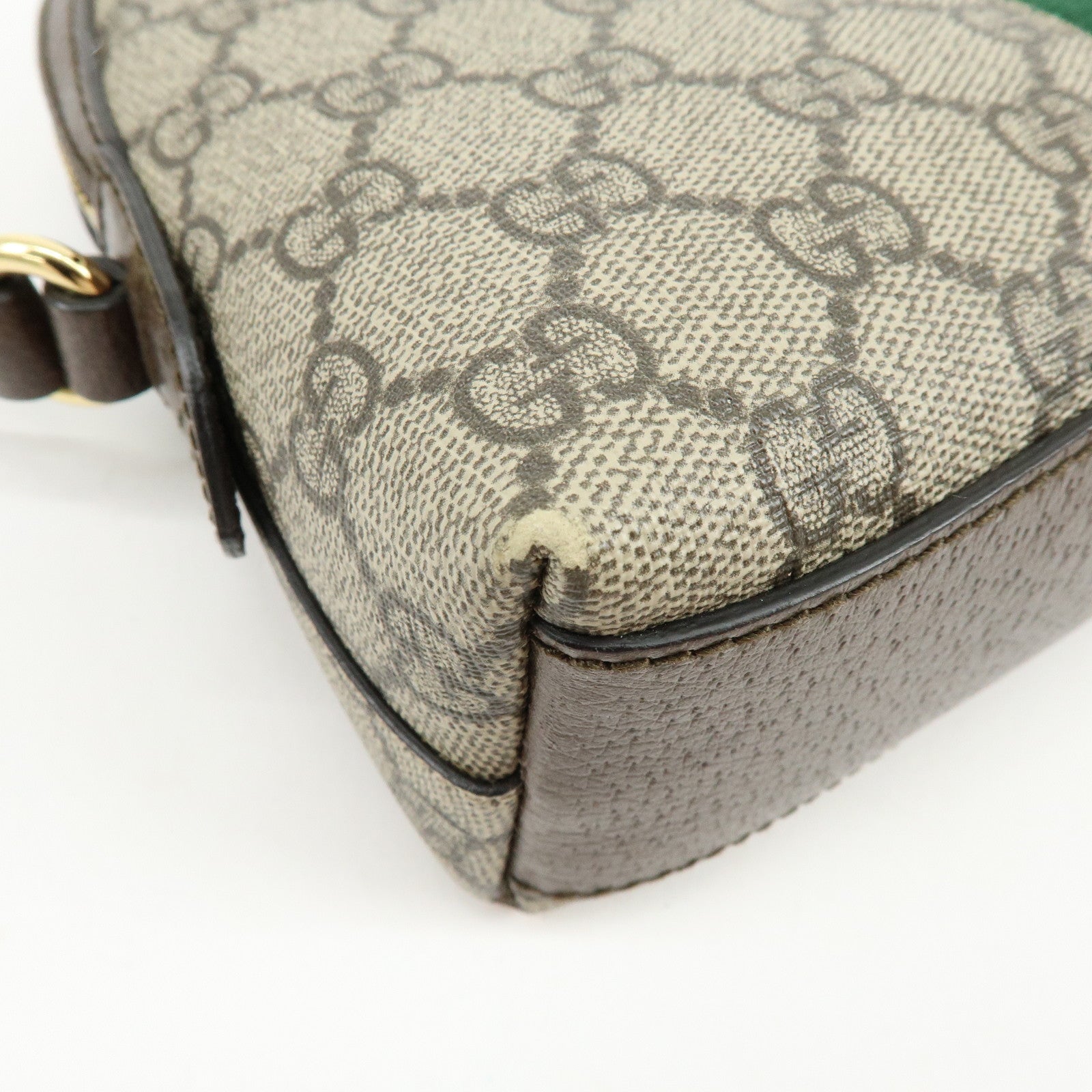 GUCCI Ophidia Double G Sherry GG Supreme Leather Shoulder Bag 499621