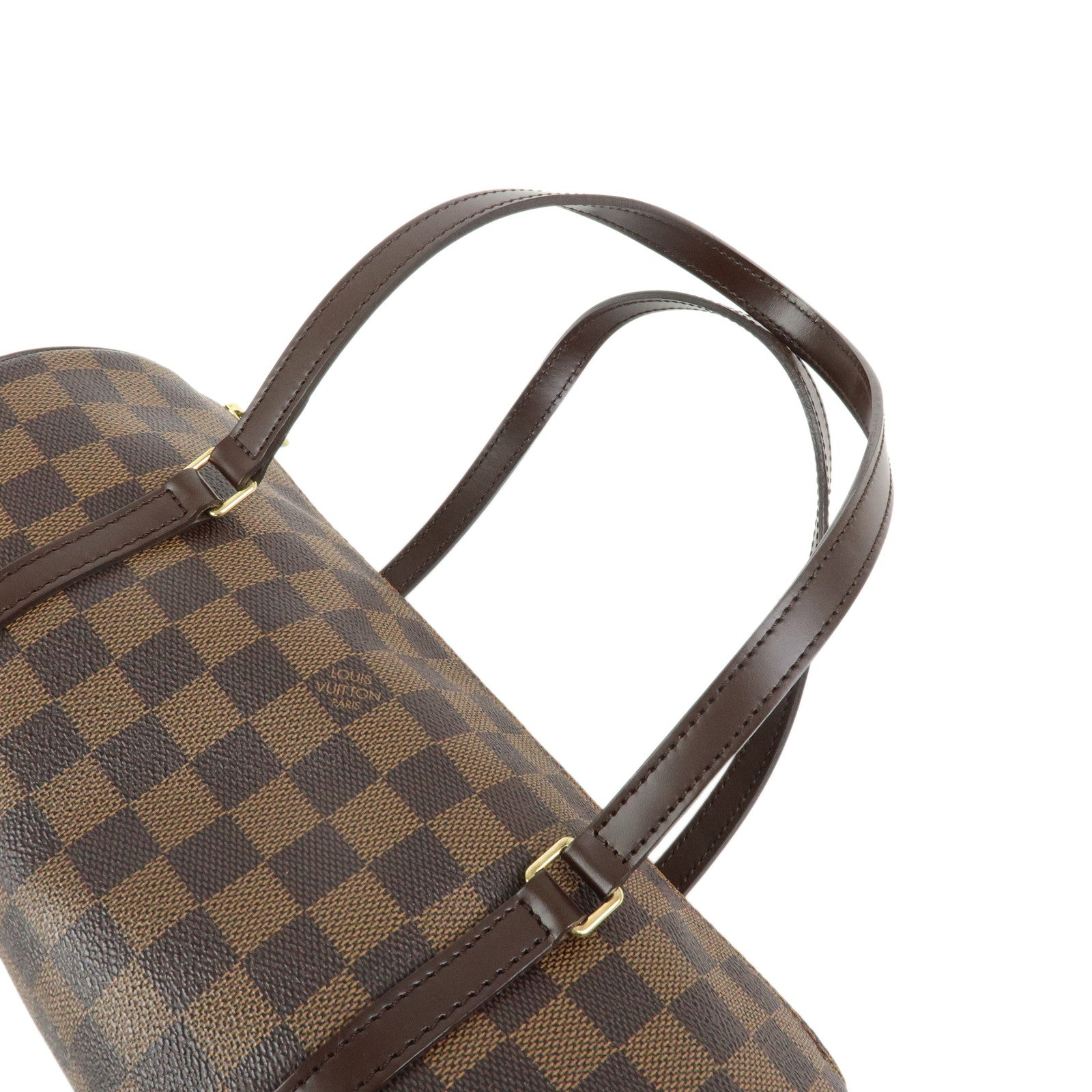 Louis Vuitton Damier Ebene Papillon 30 Hand Bag & Pouch Brown N51303