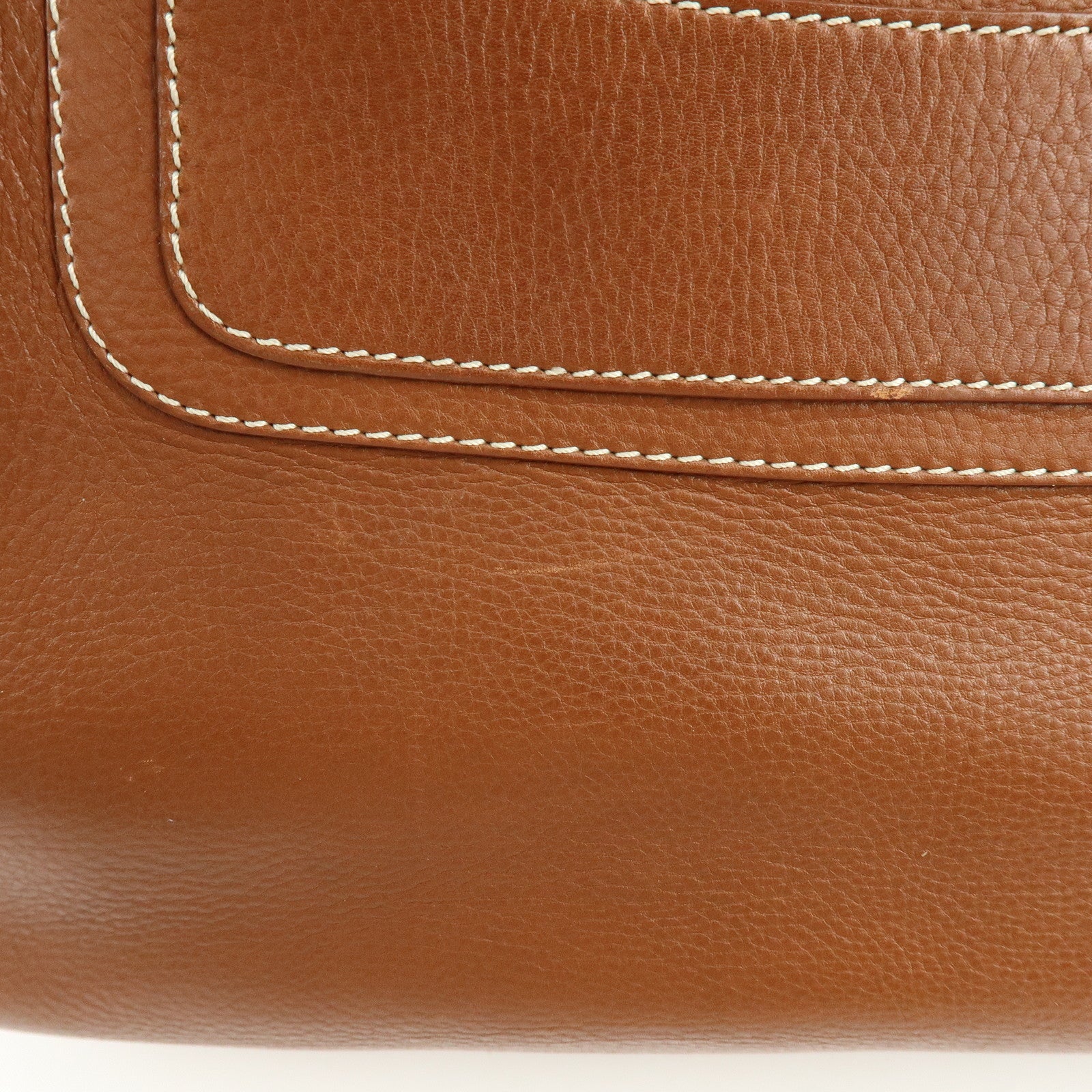 CELINE Boogie Bag Leather Hand Bag Tote Bag Brown