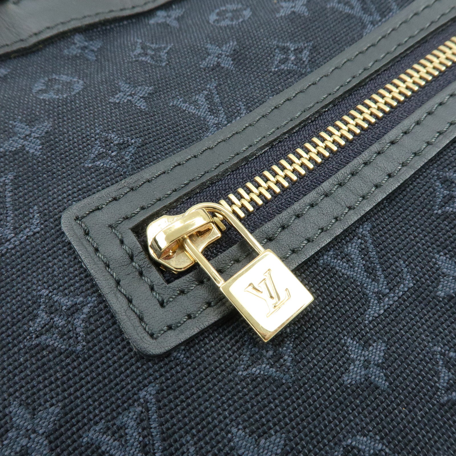 Louis Vuitton Monogram Mini Lucille GM Canvas Tote Bag Blue M92679