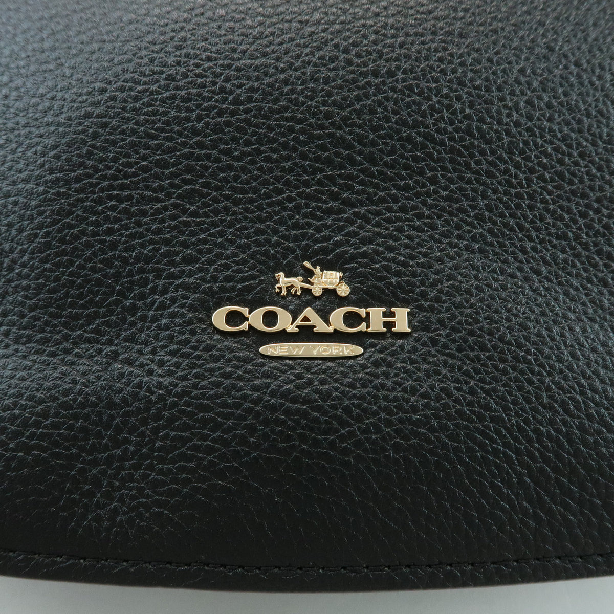 COACH Chelsea Hobo 32 Leather Shoulder Bag Hand Bag Black