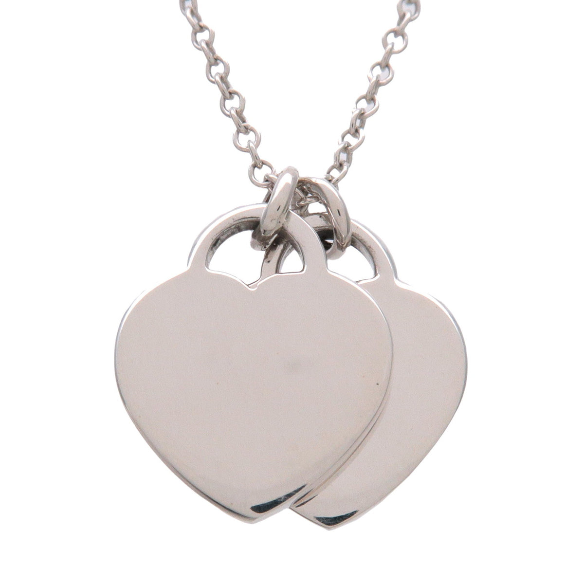 Tiffany & Co Return to Tiffany Double Heart Tag 1P Diamond Necklace