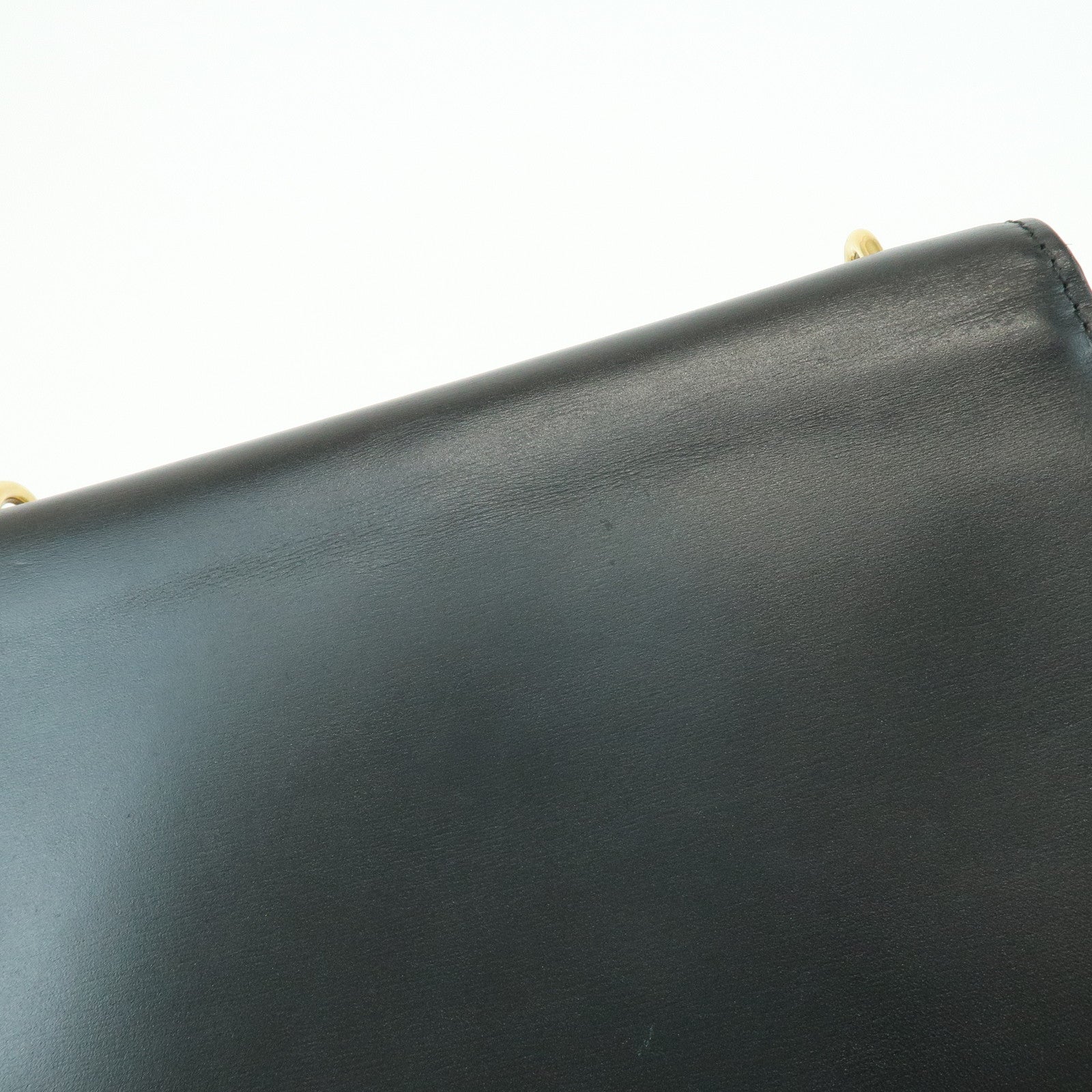 Louis Vuitton Pochette Louise MM Leather Chain Shoulder Bag Noir M51033