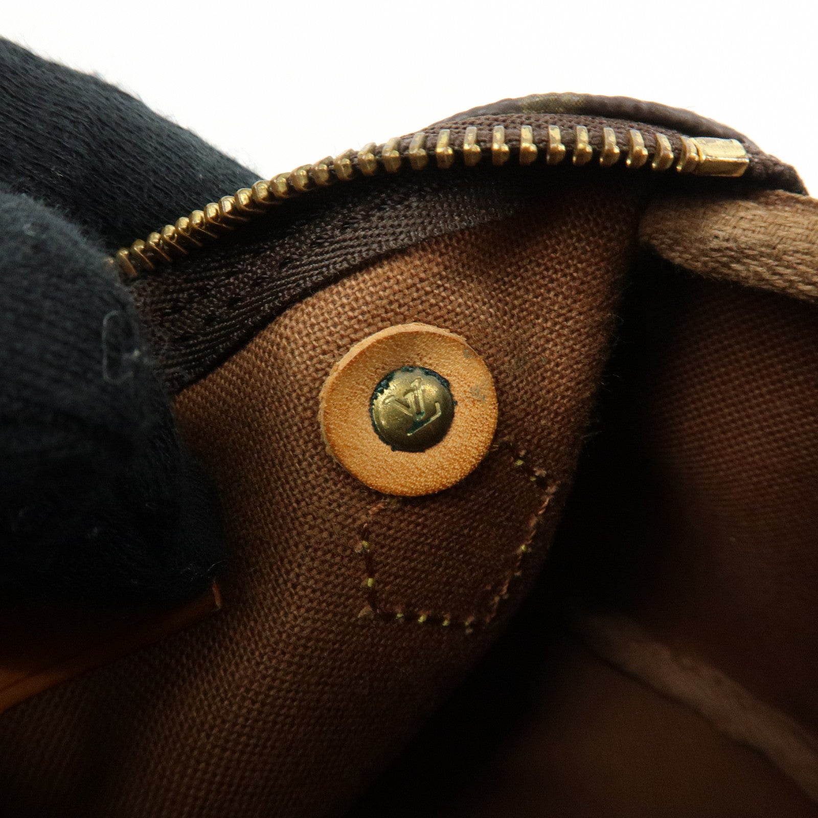 Louis Vuitton Monogram Mini Speedy Hand Bag Brown M41534