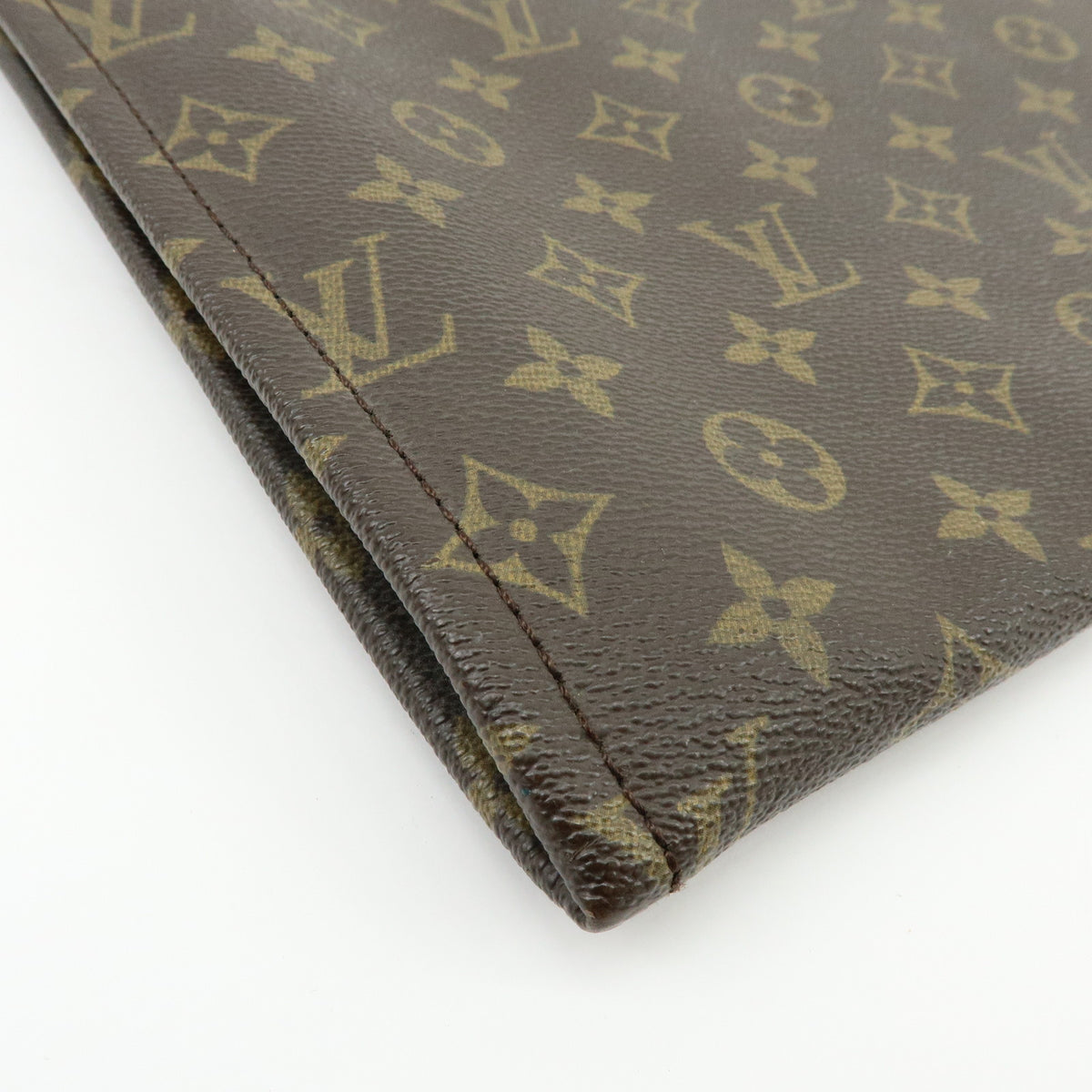 Louis Vuitton Monogram Posh Documents Clutch Bag Brown M53456
