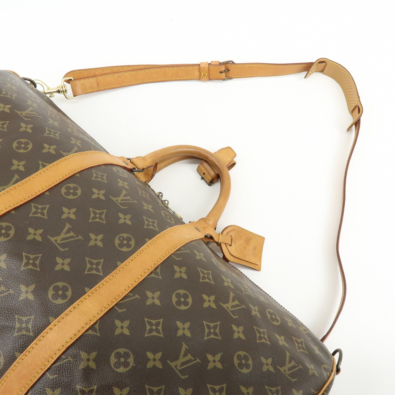 Louis Vuitton Keep All Bandouliere 55 Boston Bag Hand Bag M41414