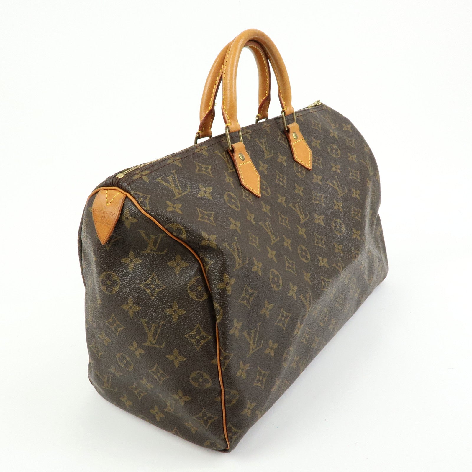 Louis Vuitton Monogram Speedy 40 Hand Bag Boston Bag Brown M41522