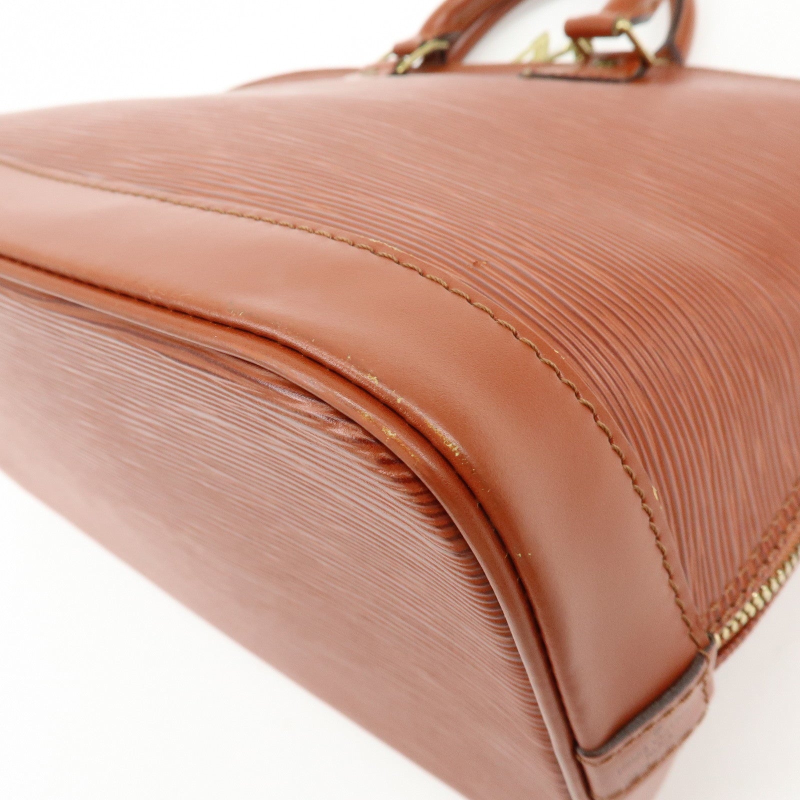 Louis Vuitton Epi Alma PM Leather Hand Bag Kenya Brown M52143