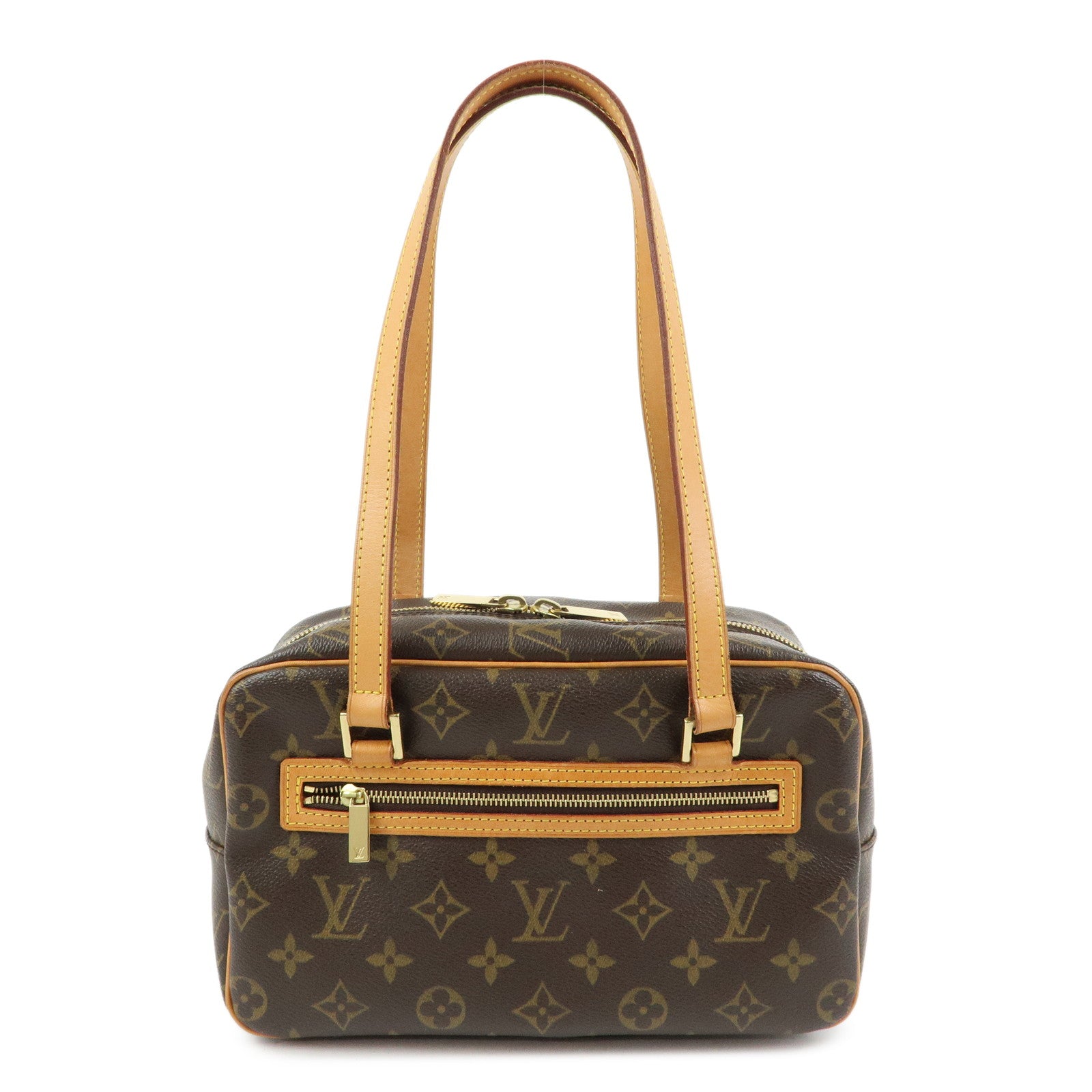 Louis Vuitton Monogram Cite MM Shoulder Bag Hand Bag Brown M51182