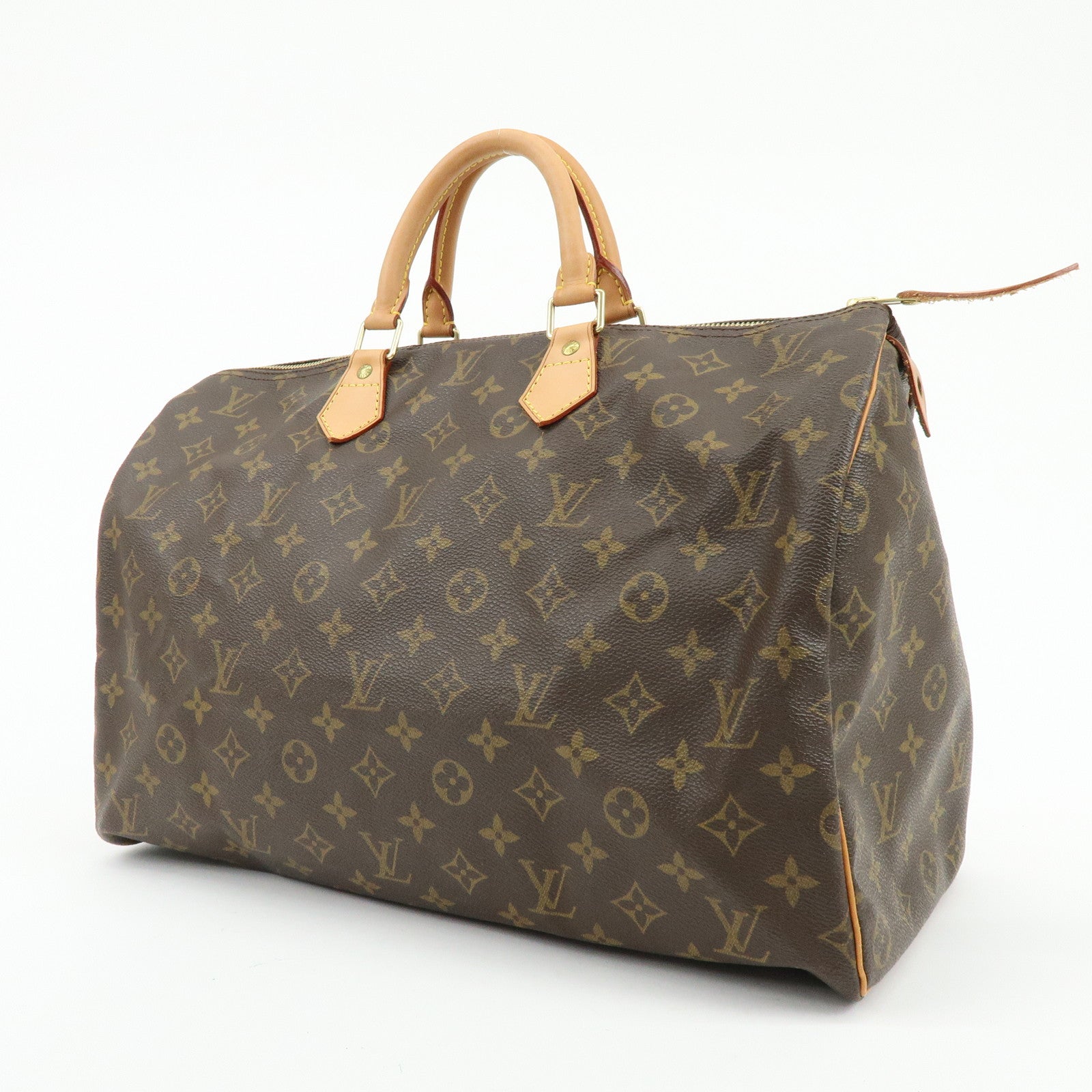 Louis Vuitton Monogram Speedy 40 Hand Bag Boston Bag Brown M41522