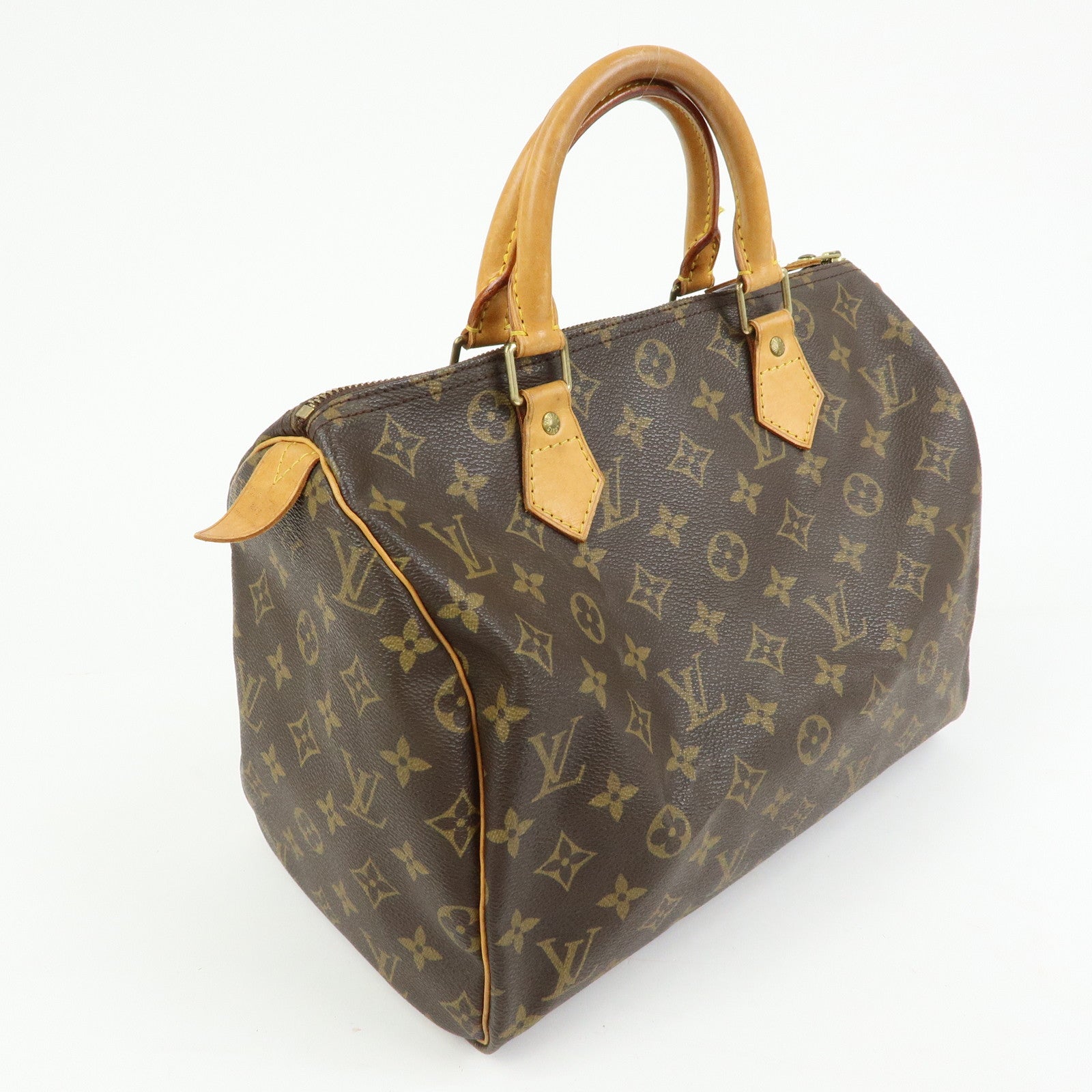 Louis Vuitton Monogram Speedy 30 Boston Bag Hand Bag Brown M41526