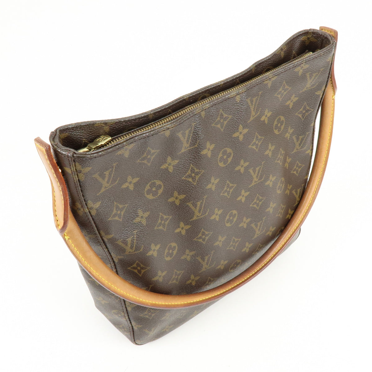 Louis Vuitton Monogram Looping GM Shoulder Bag Brown M51145