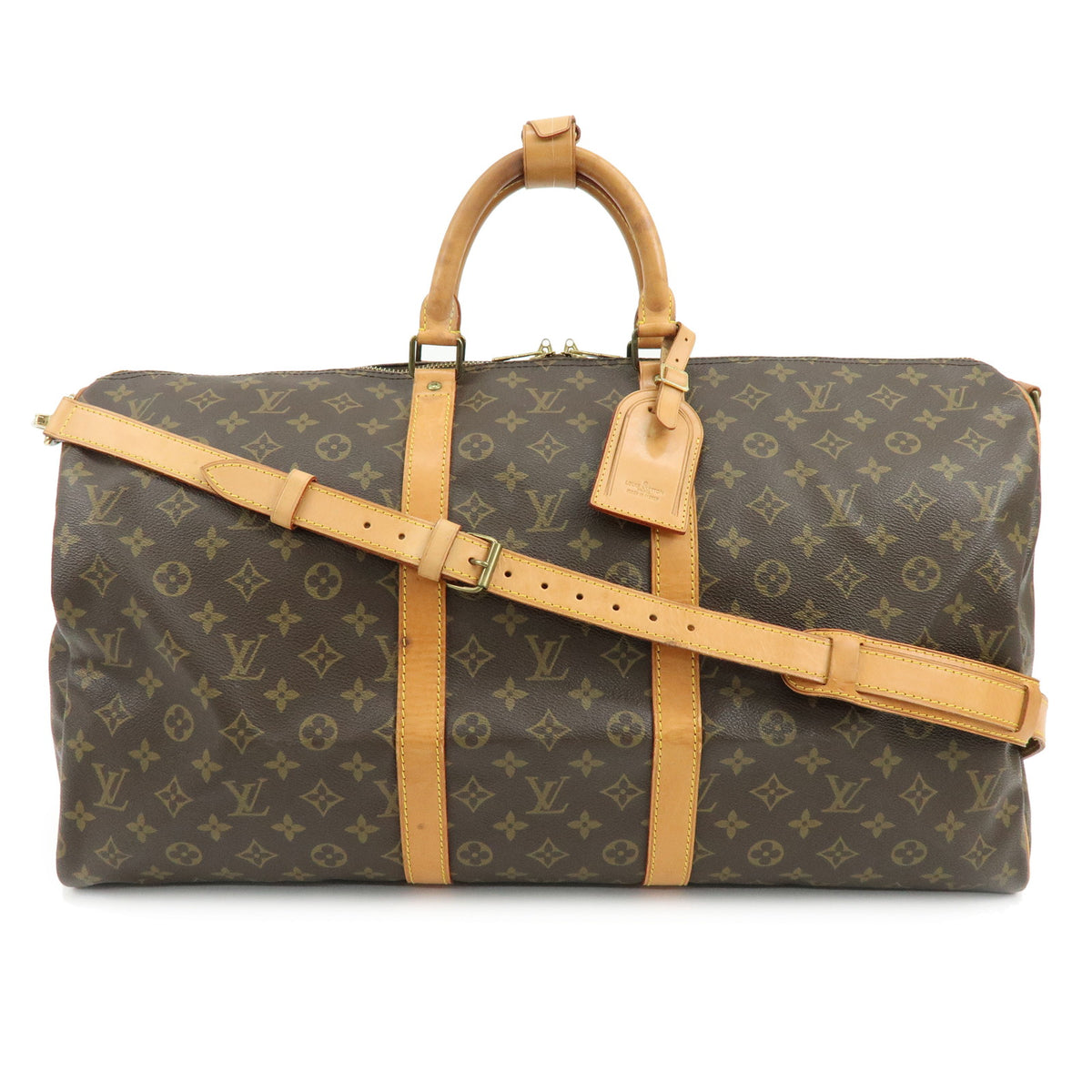Louis Vuitton Monogram Keep All Bandouliere 55 Boston Bag M41414