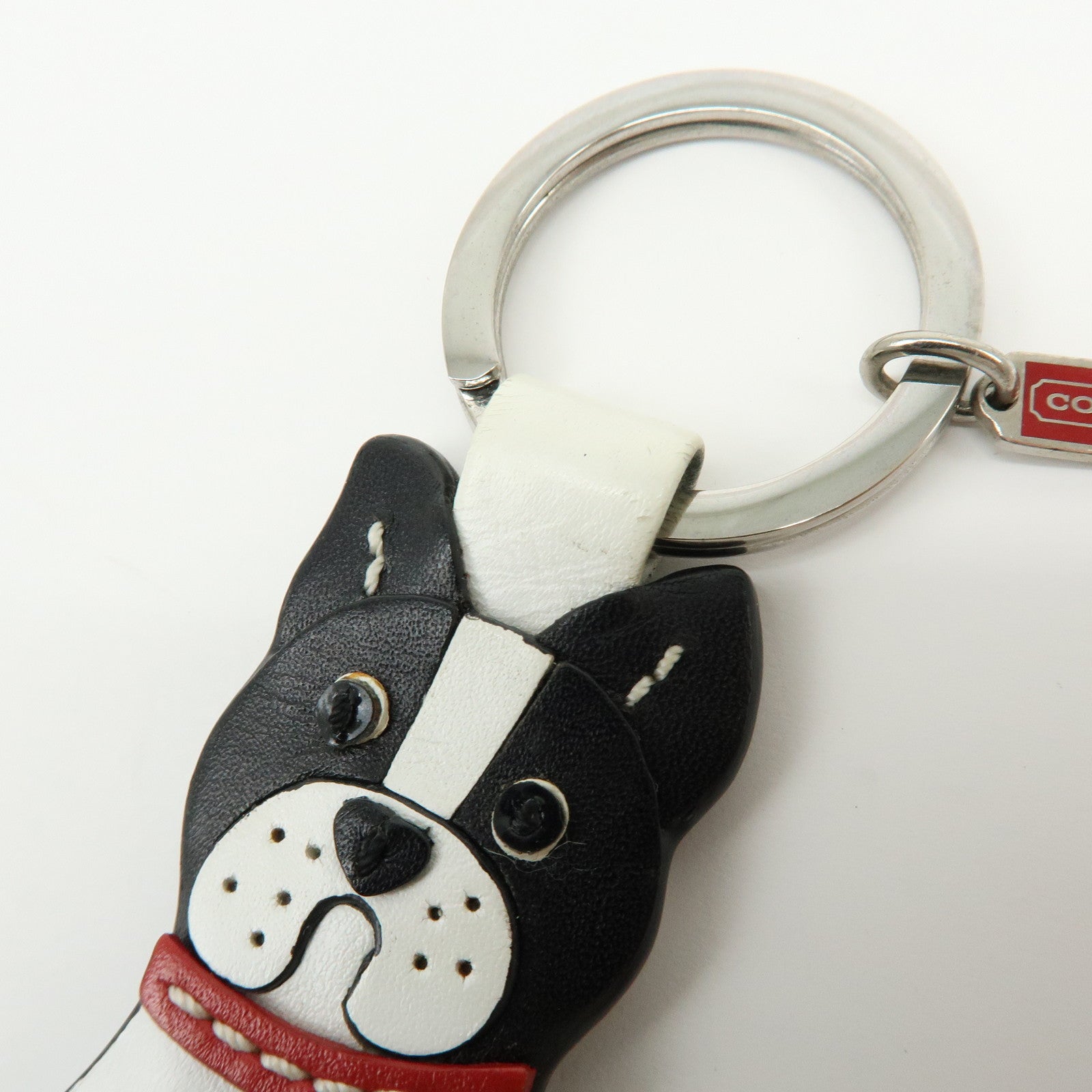 COACH Signature Canvas Leather Compact Wallet Dog Charm Lot